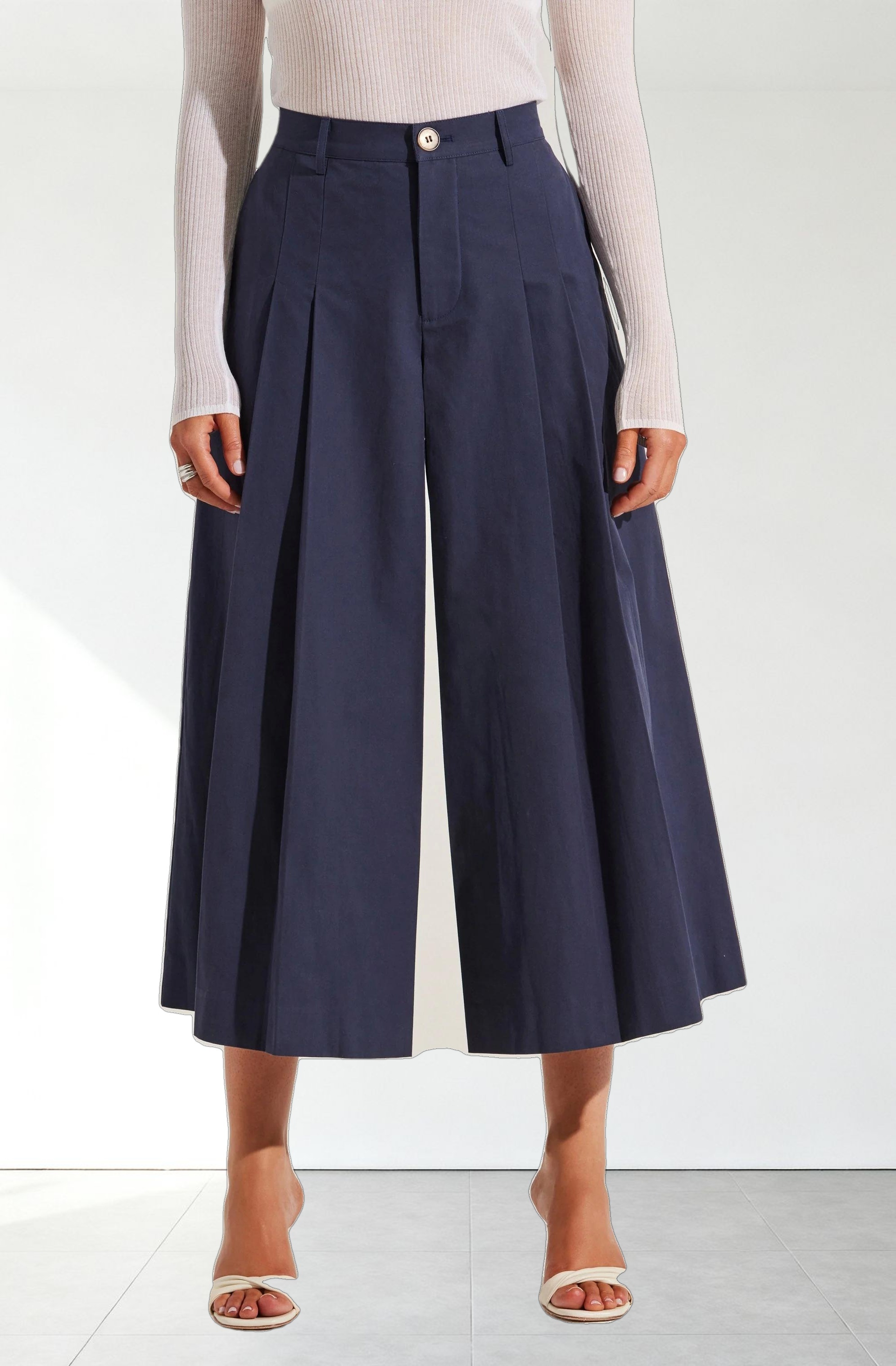 Rowen Pleated Culotte Pants