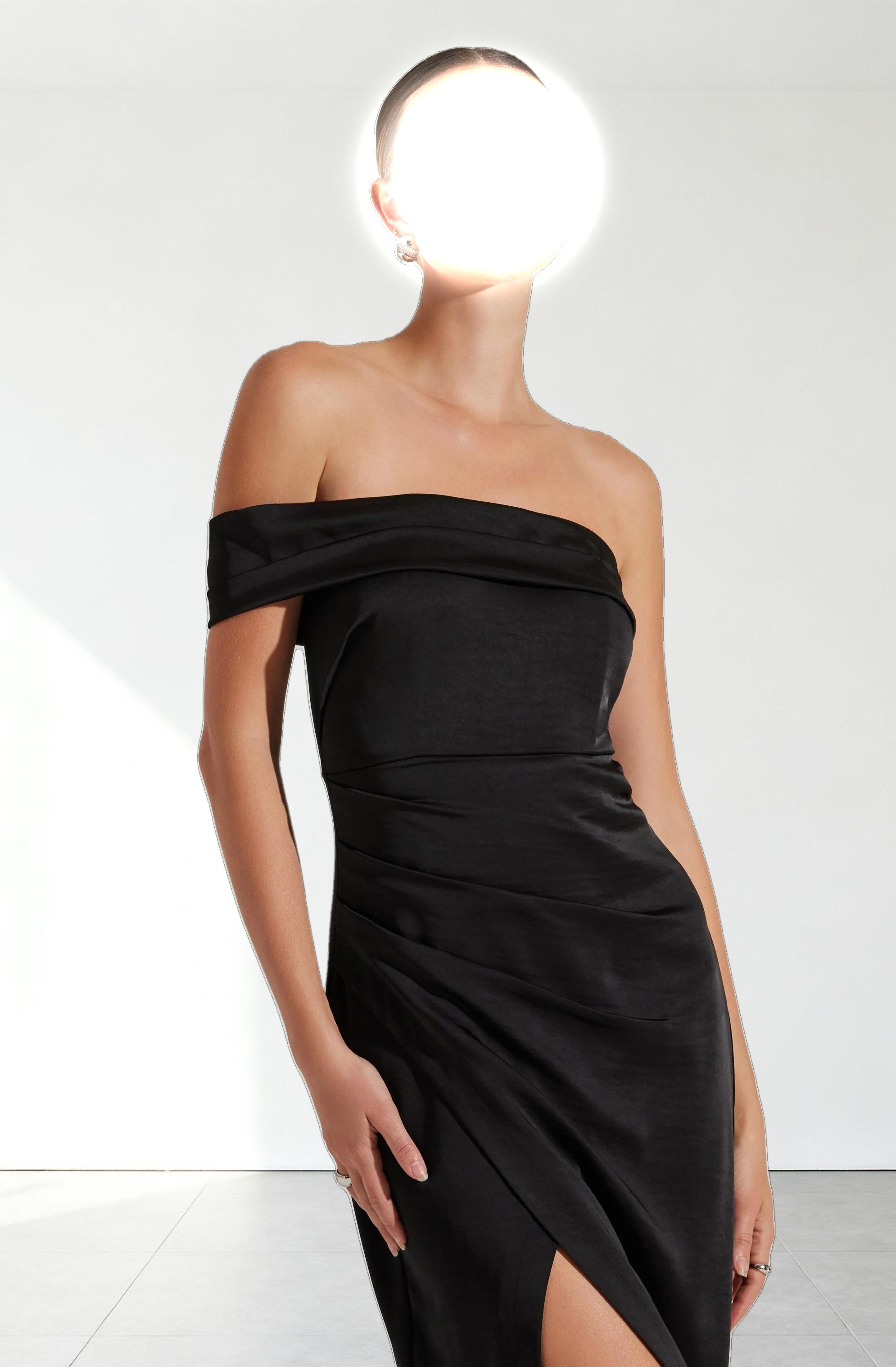 Gwyneria Off Shoulder Midi Dress