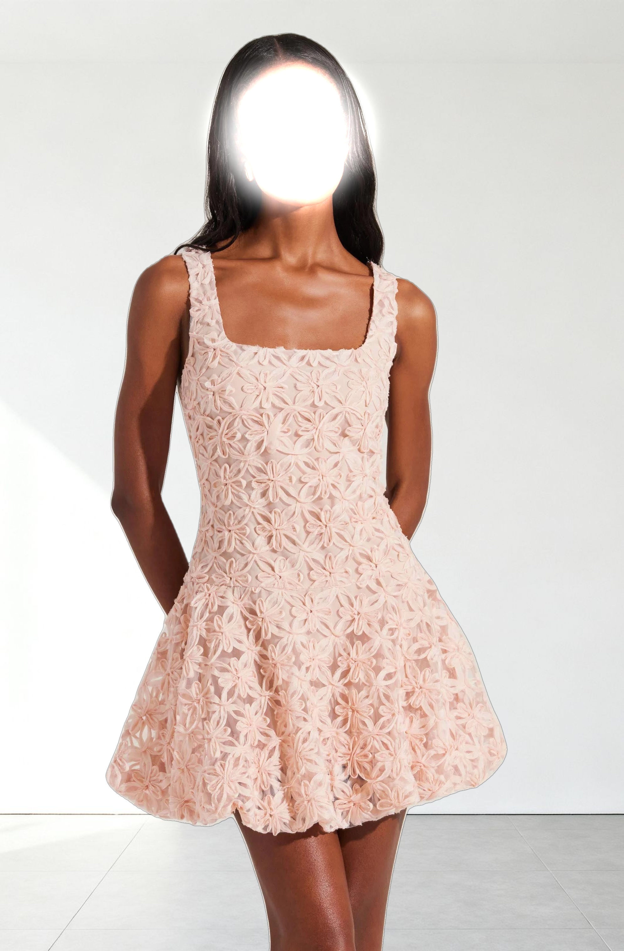 Fable 3D Floral Bubble Dress