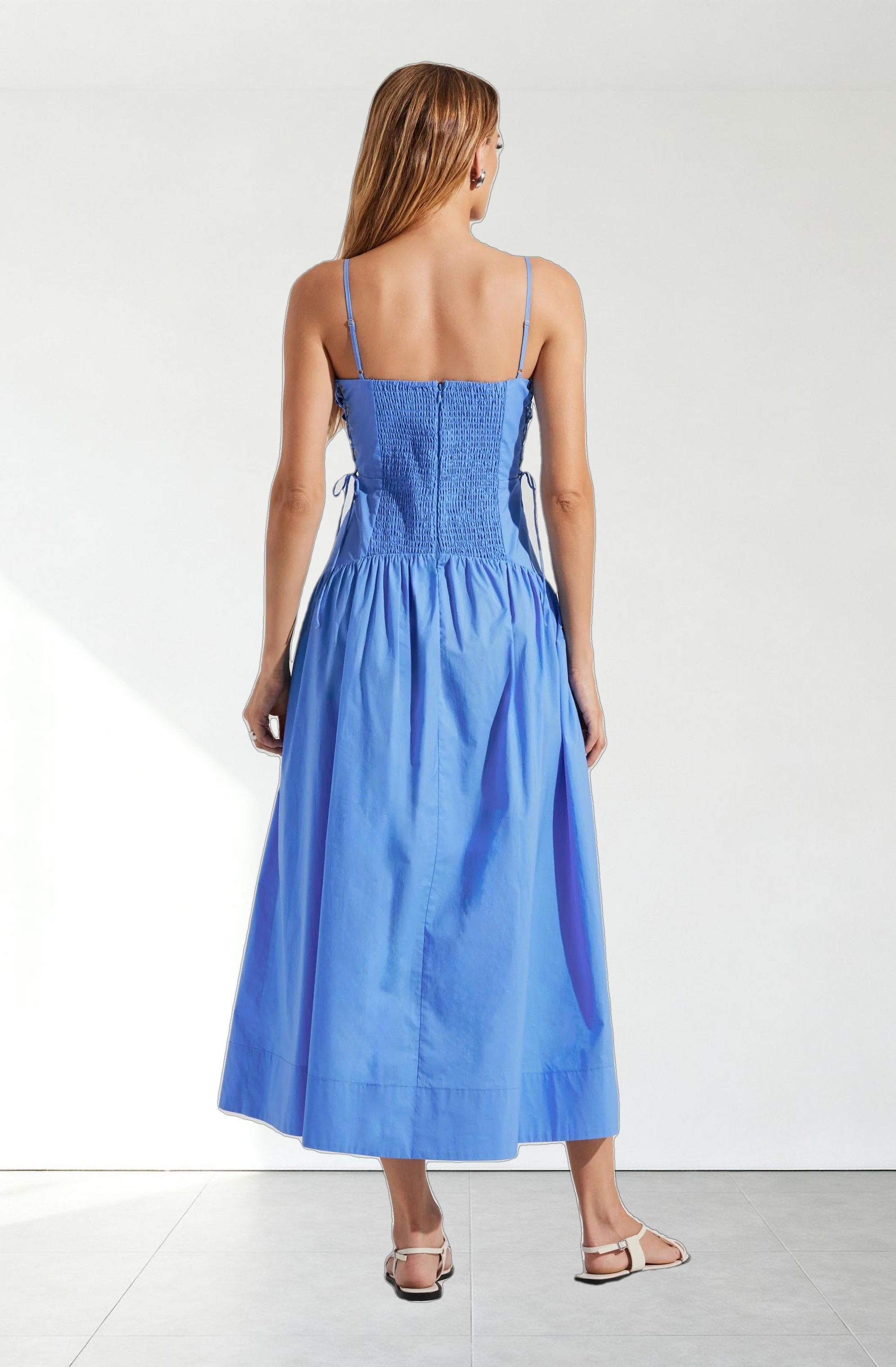 Karah Drop Waist Cutout Dress