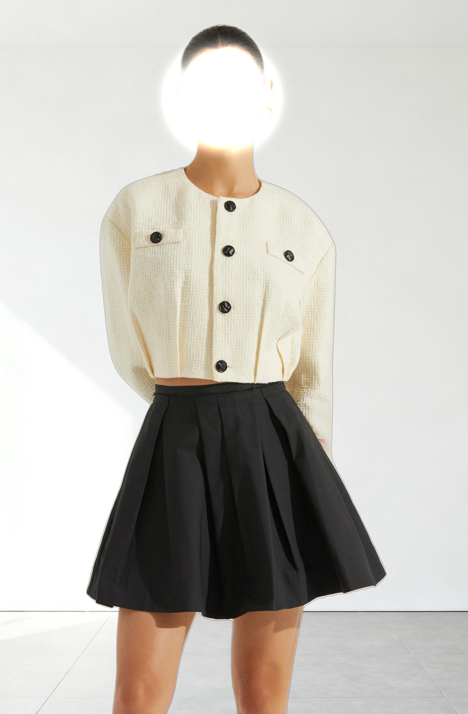 Edana Cropped Tailored Jacket