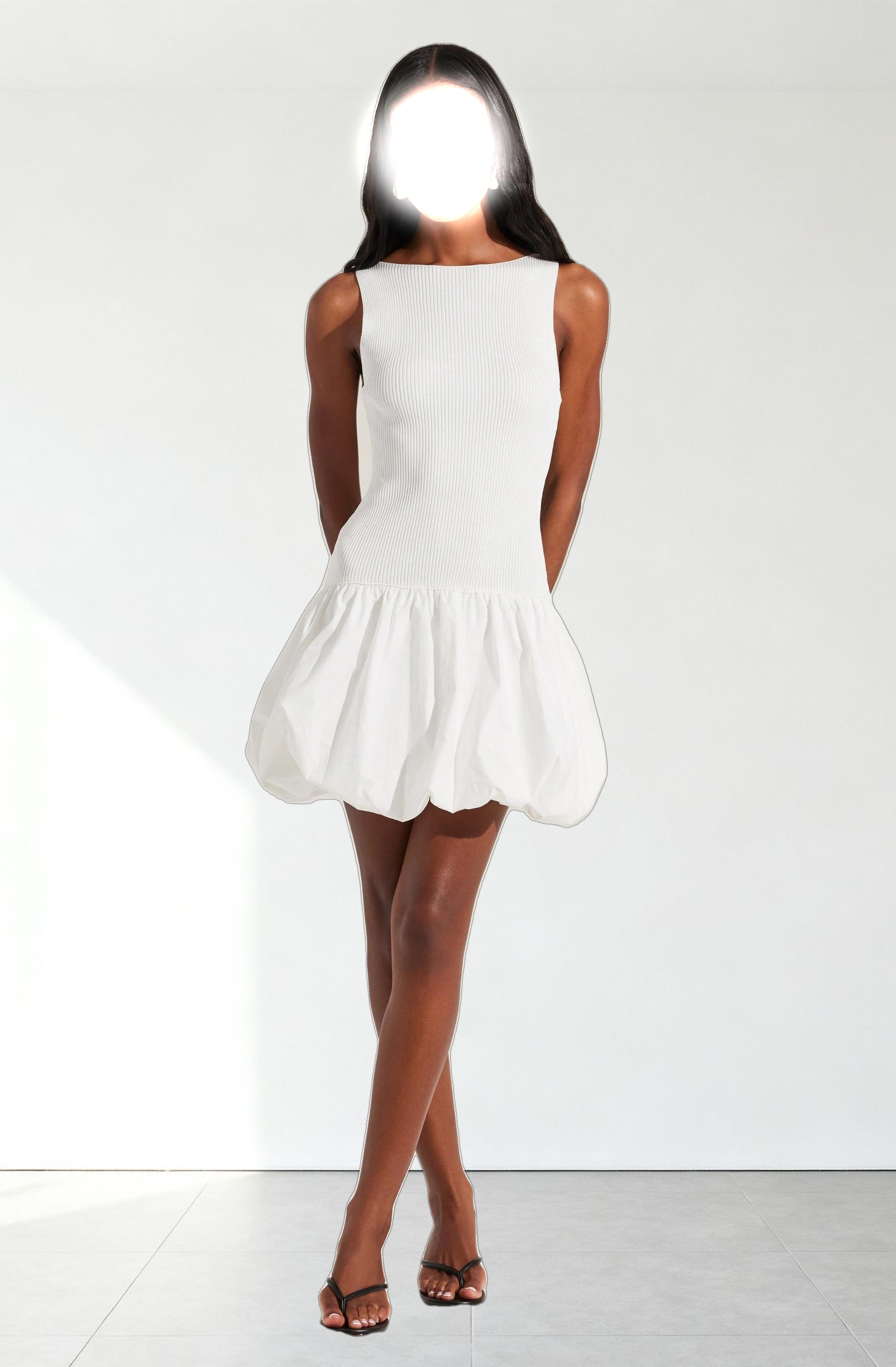 Nettie Bubble Hem Sweater Dress