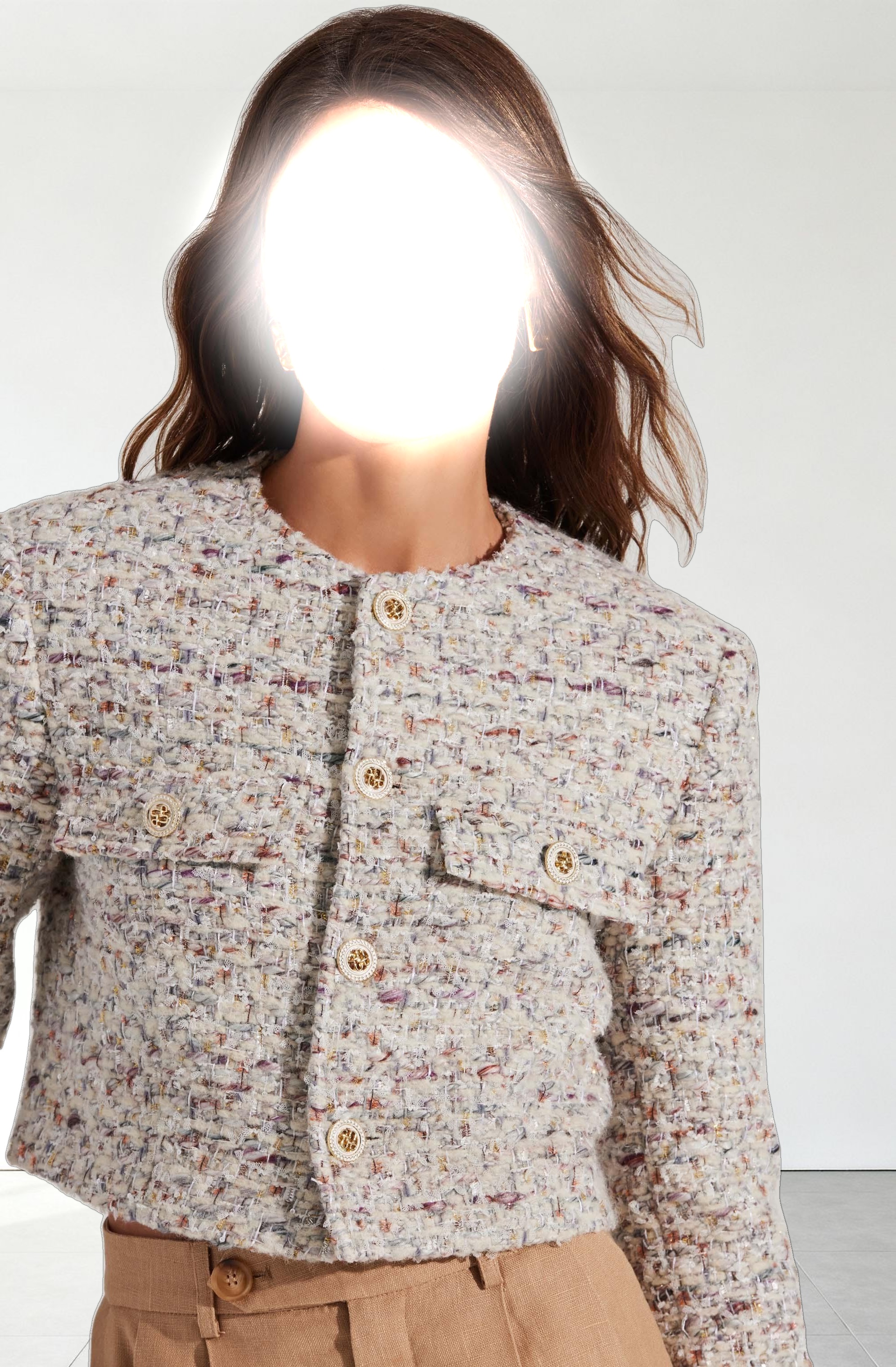 Covina Cropped Tweed Jacket