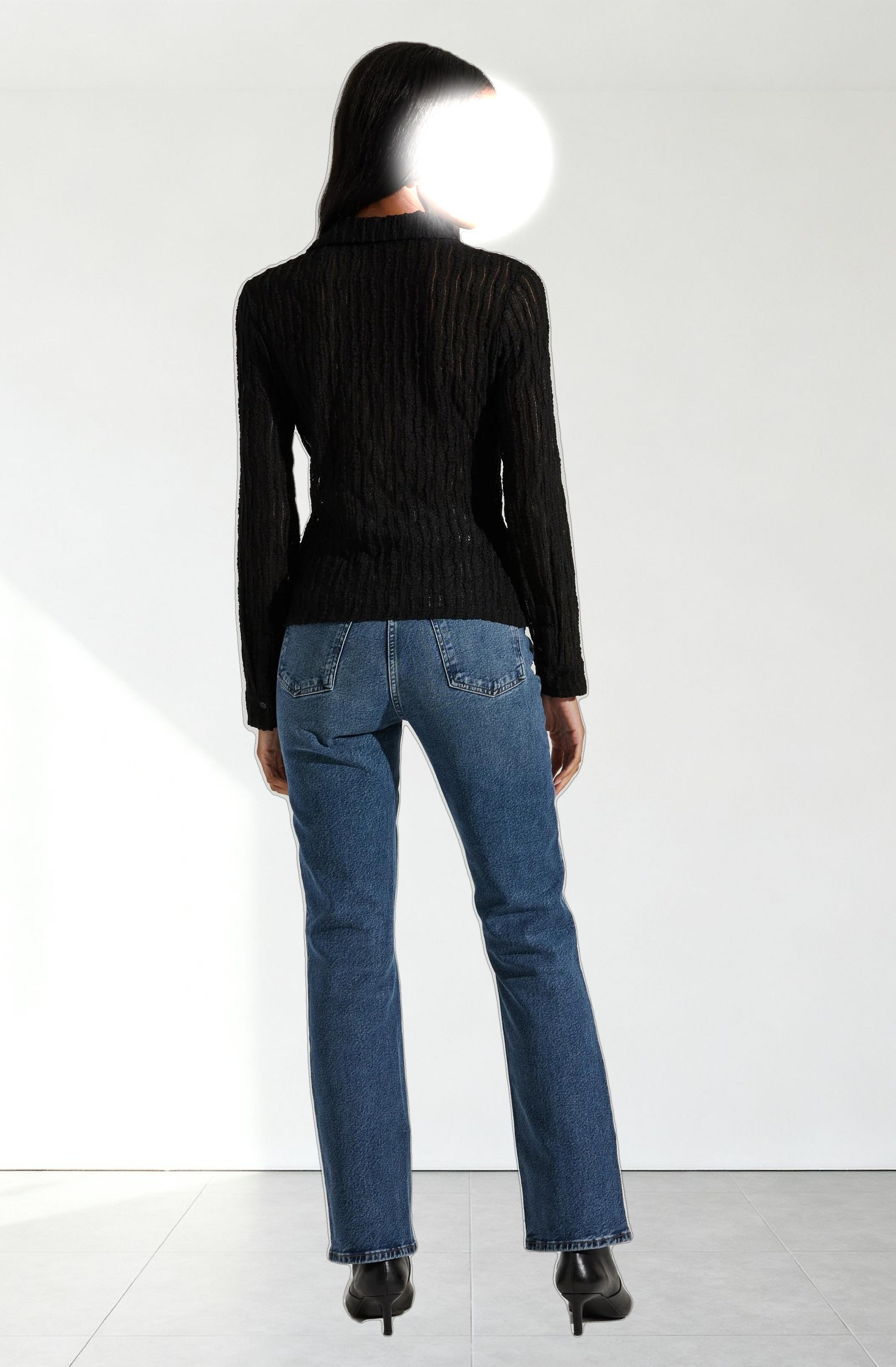 Iryna Sheer Textured Top