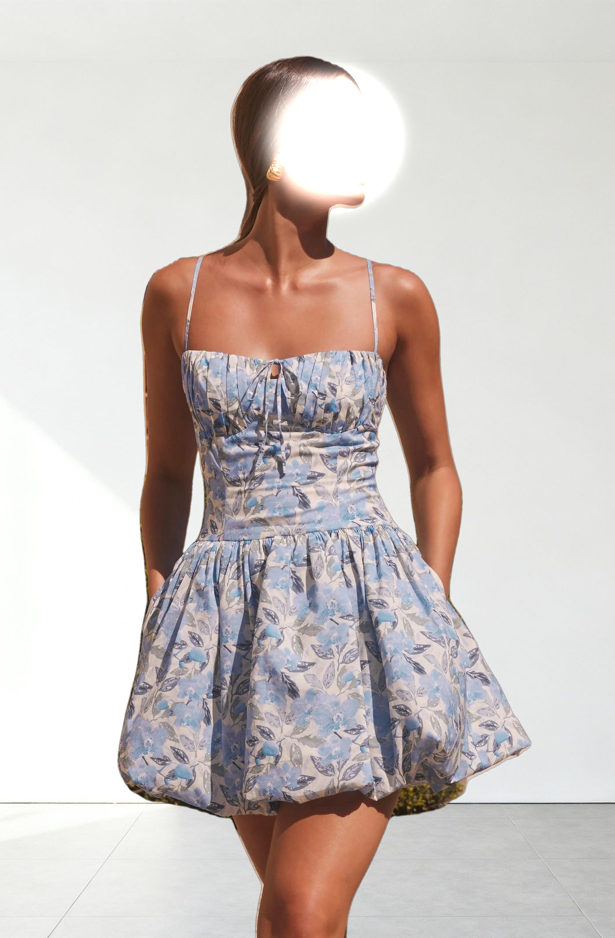 Larissa Floral Bubble Mini Dress