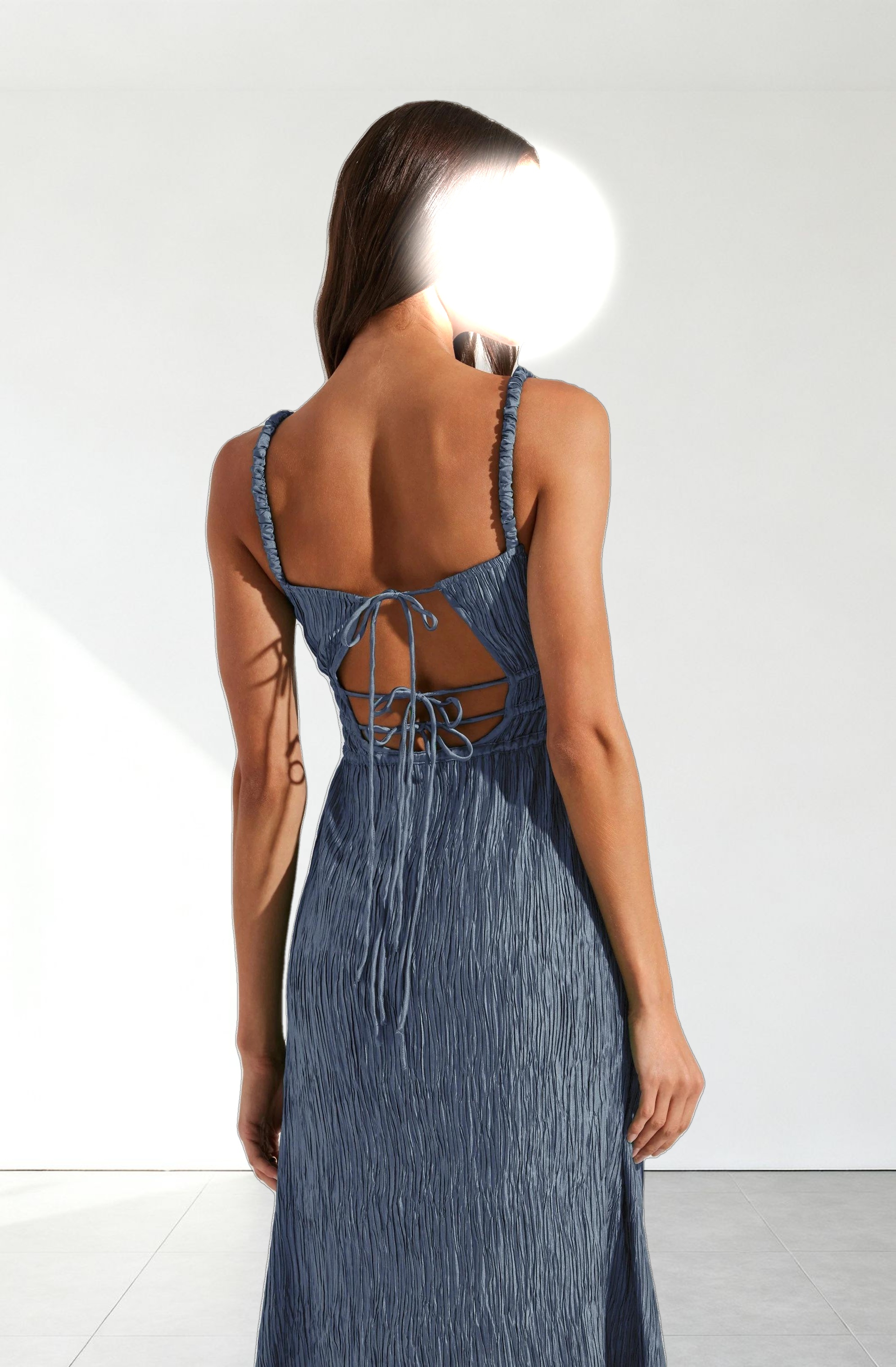 Neelam Smocked Open Back Dress