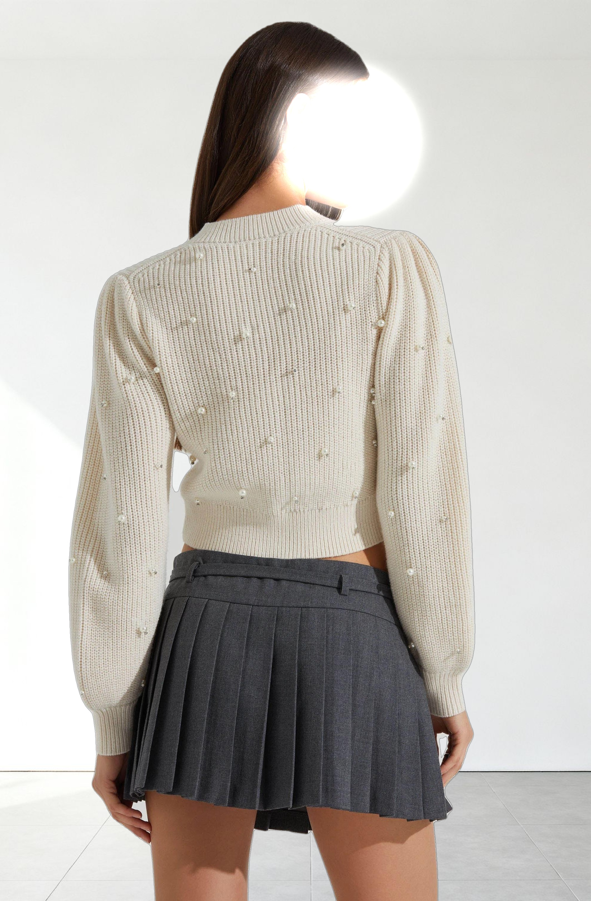 Delsie Pearl Embellished Cardigan