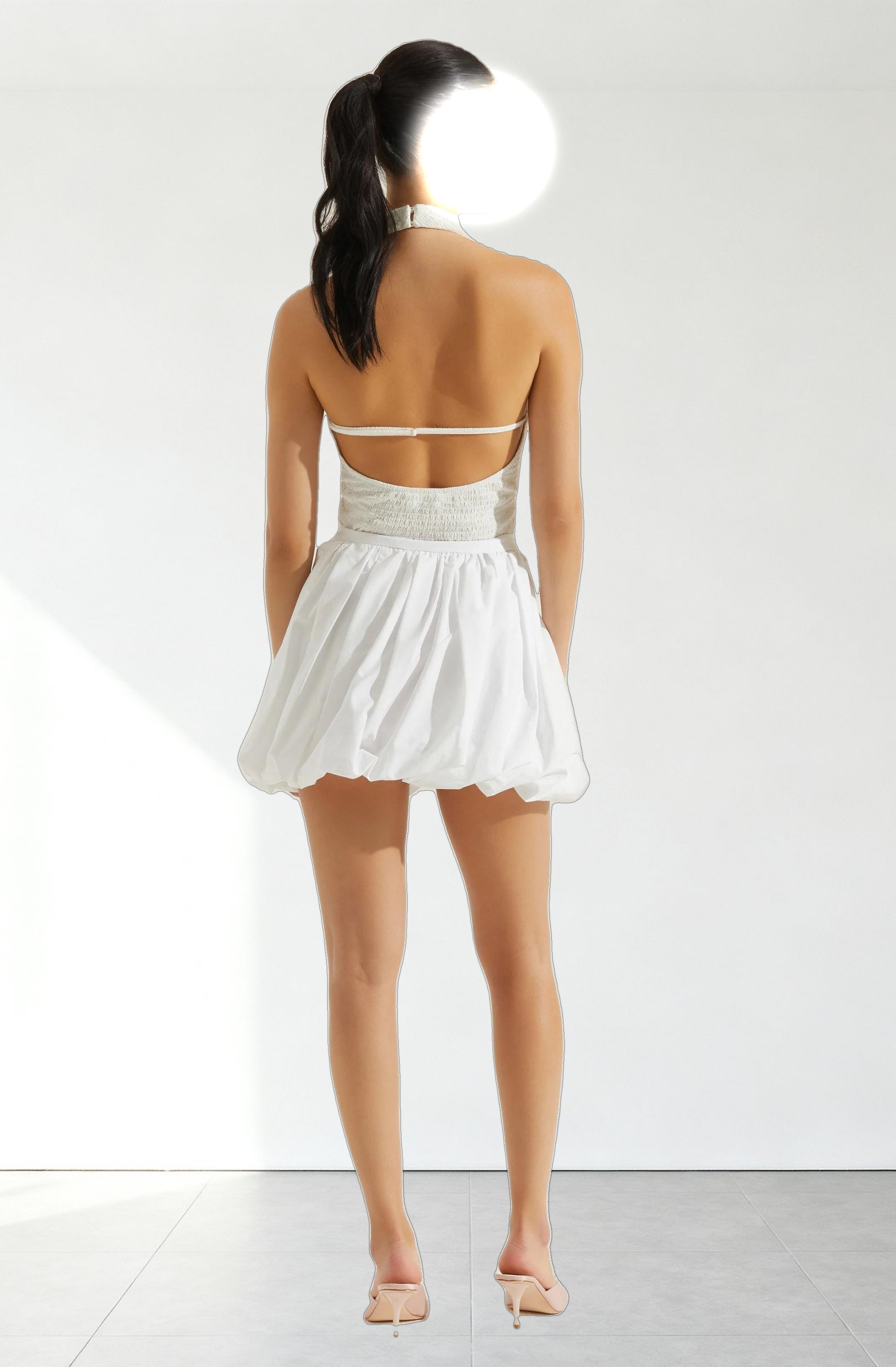 Gwyneth Textured Halter Neck Top