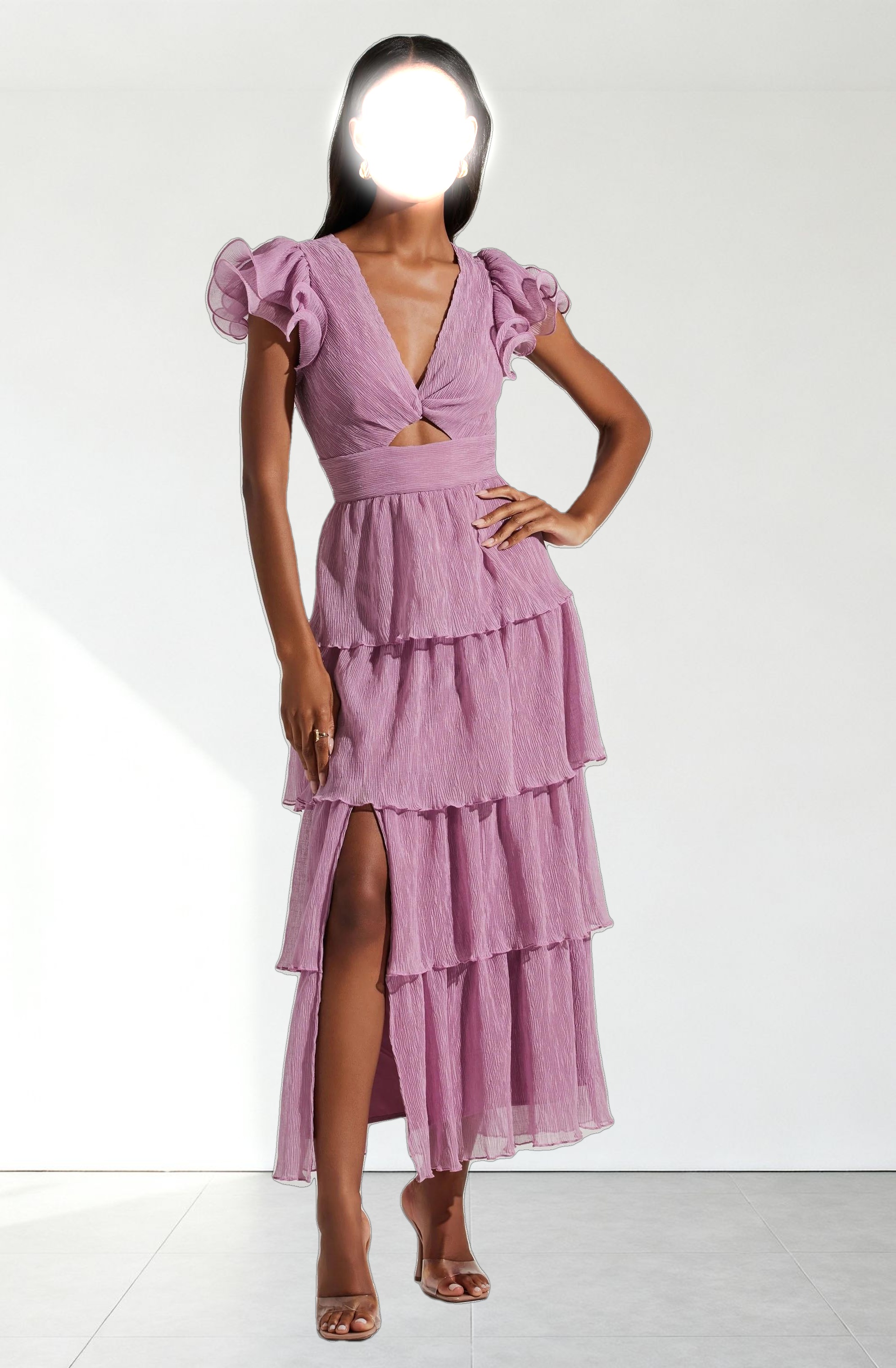 Emporia Tiered Tulle Midi Dress