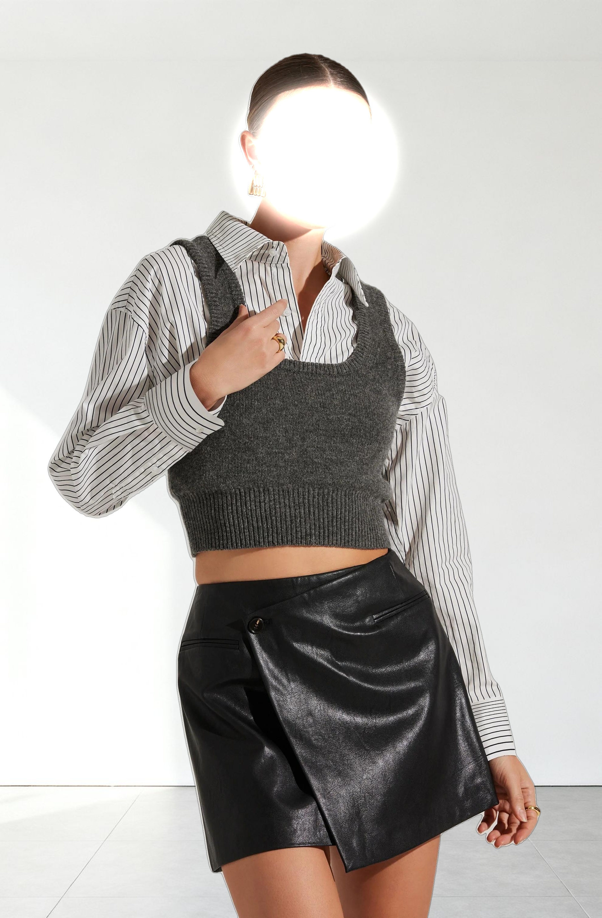 Guinevere Layered Sweater Vest Top