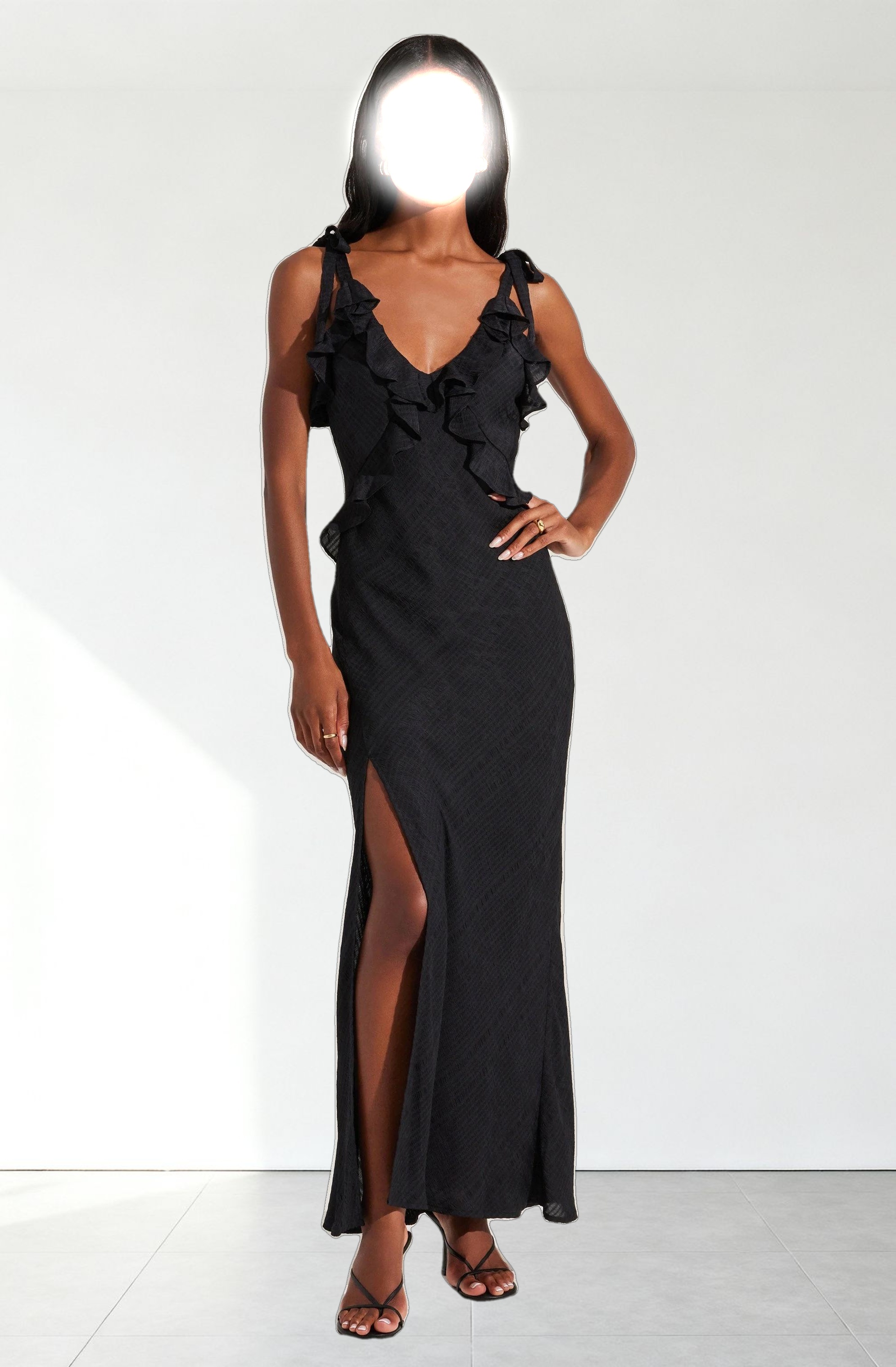 Sorbae Ruffle Maxi Dress