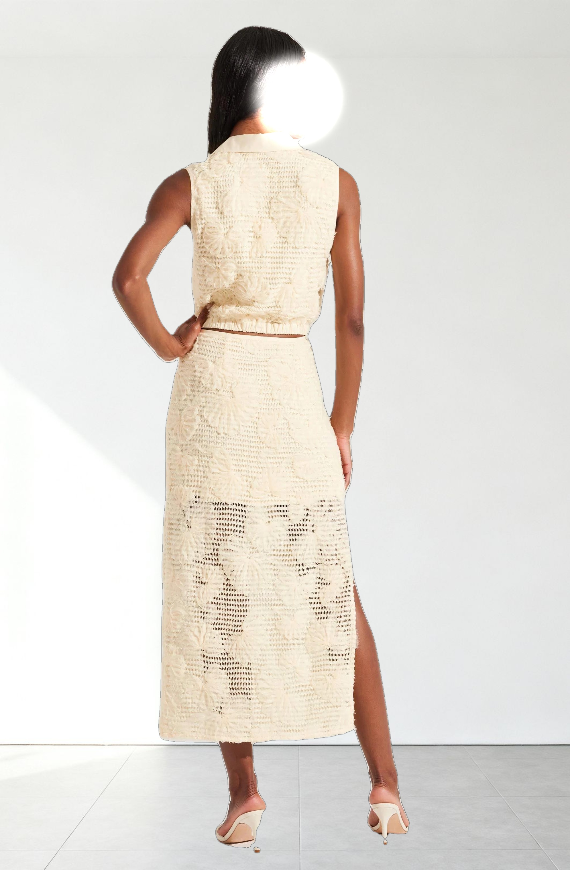 Sol Textured Floral Knit Top