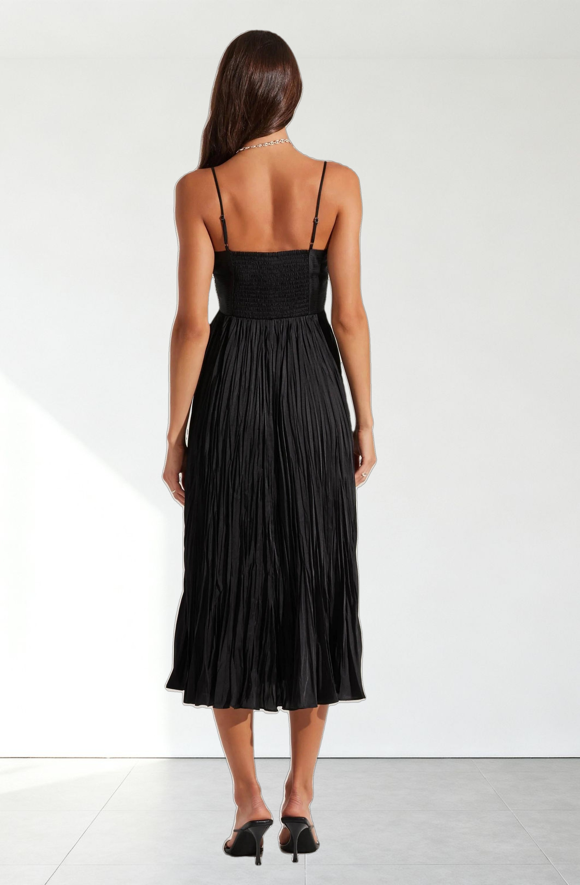 Maeve Pleated Midi Dress