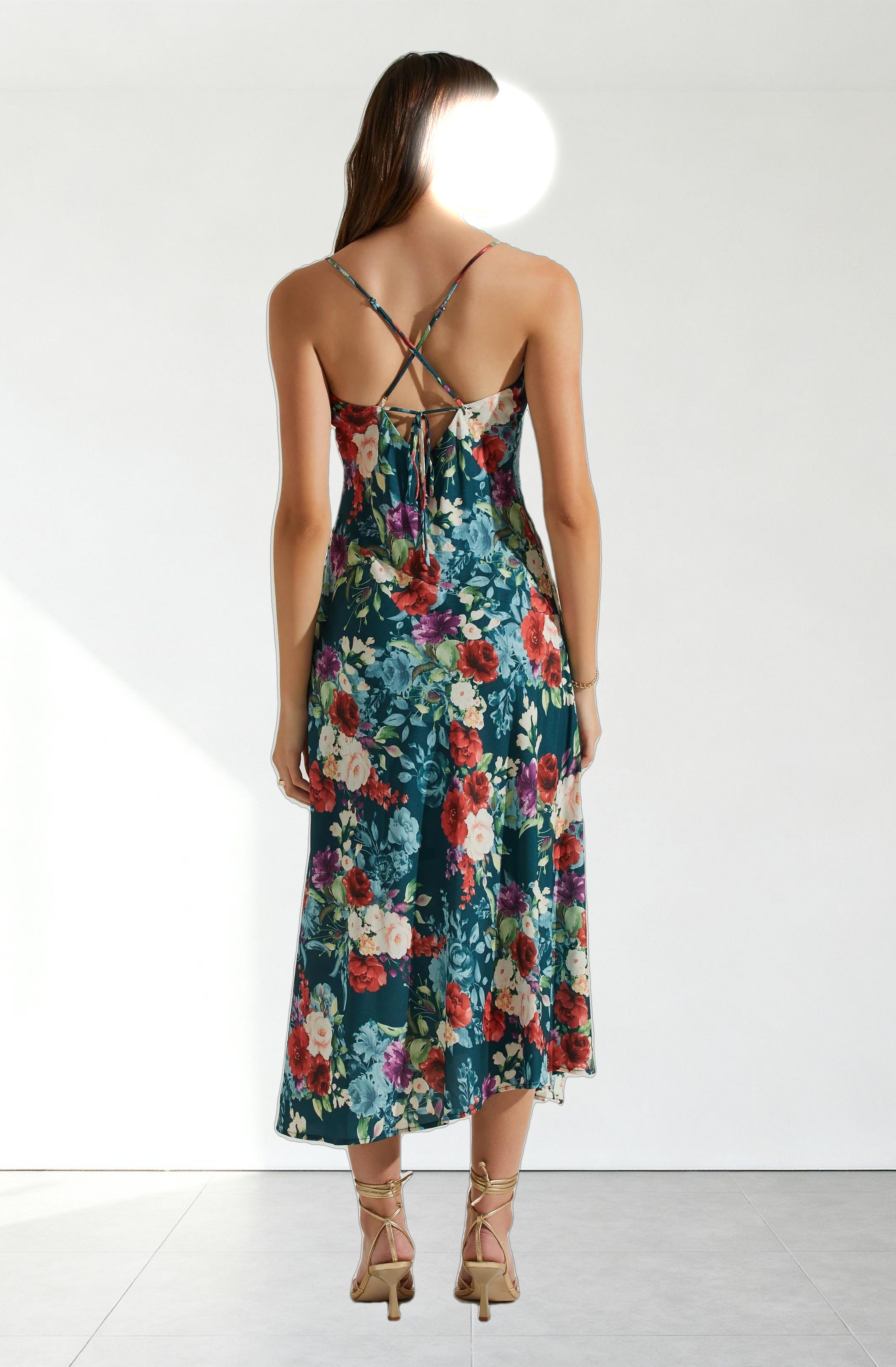 Gaia Floral Midi Dress