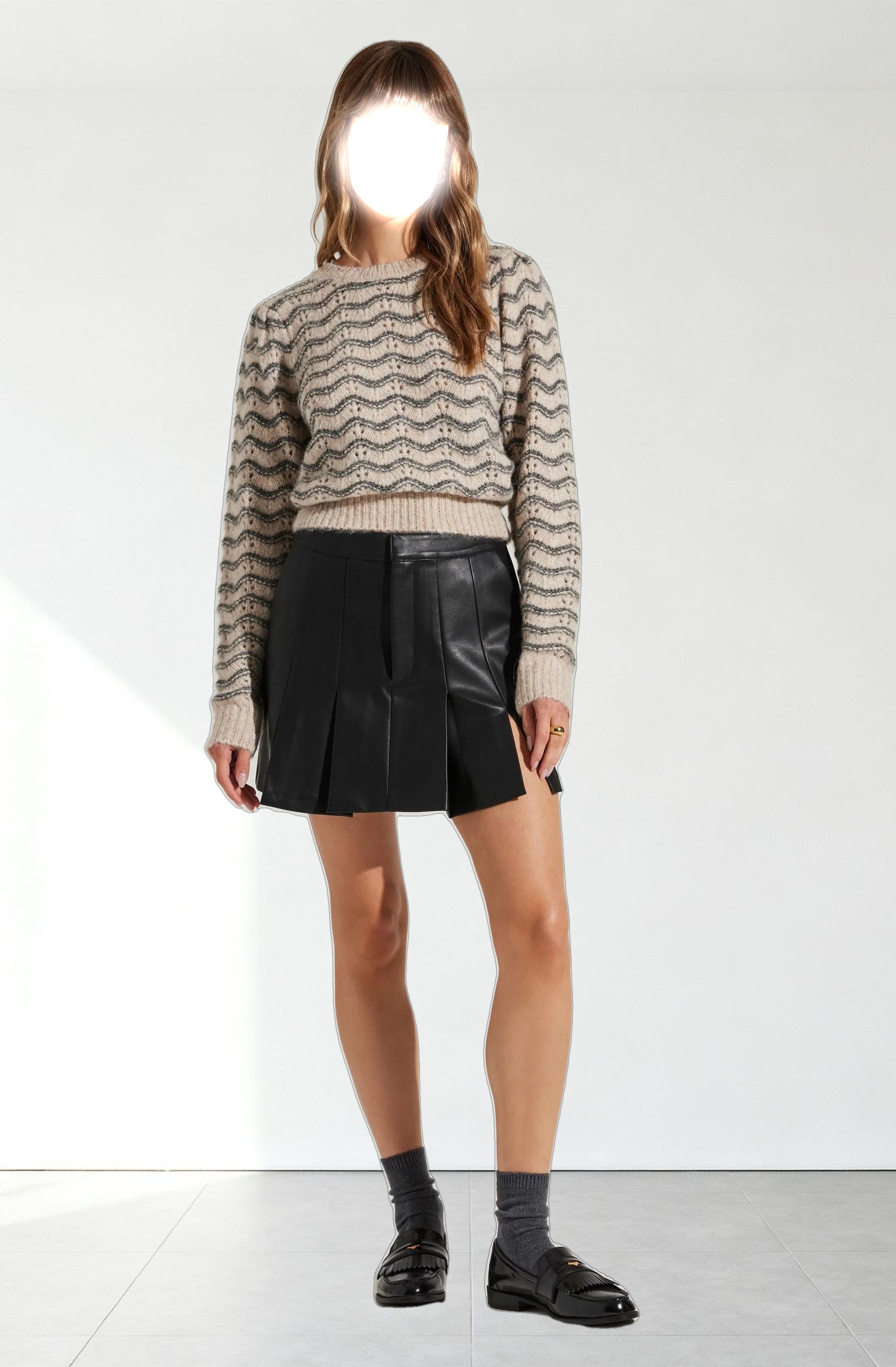 Jaylani Wavy Striped Sweater