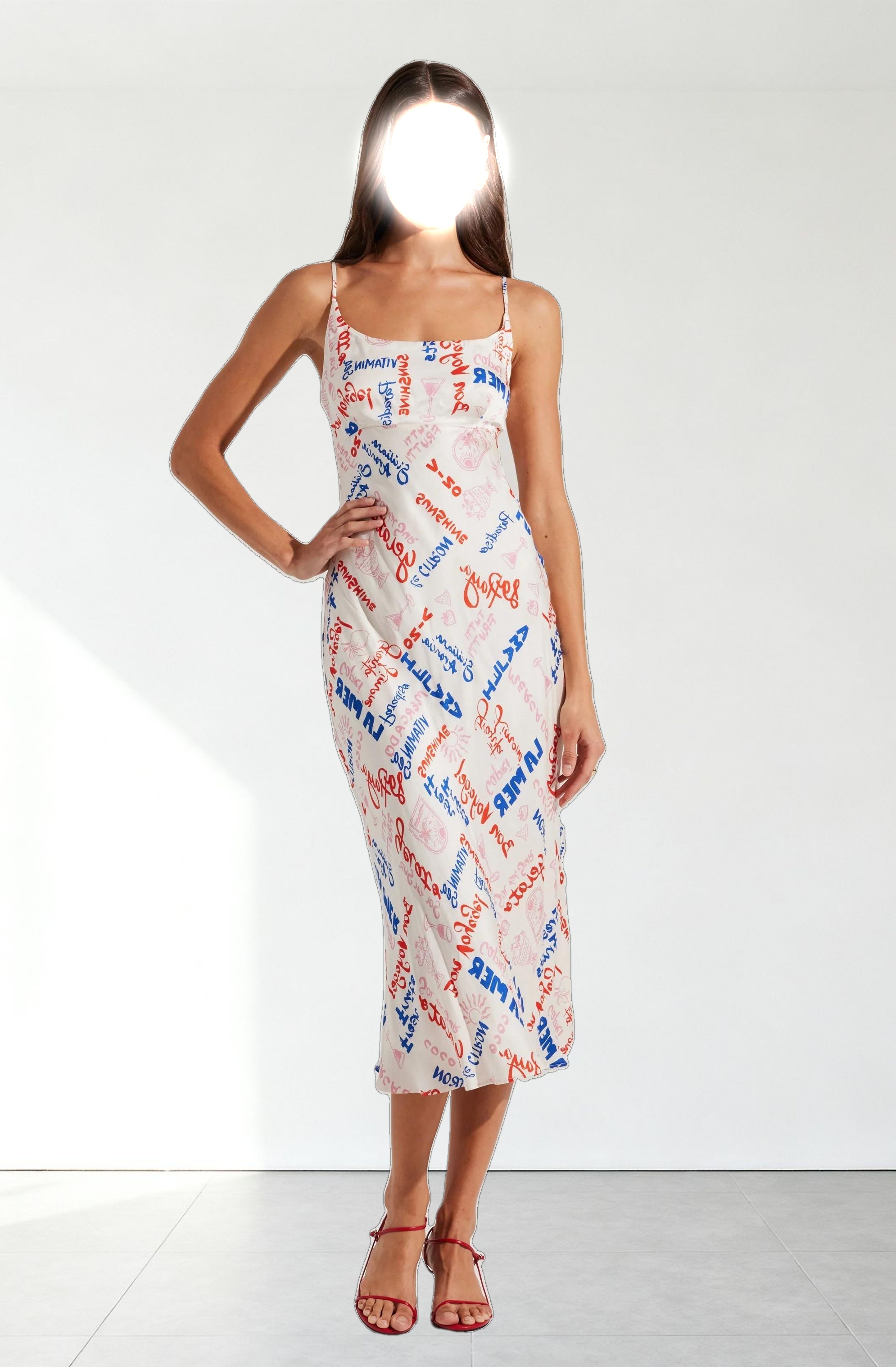 Joan Satin Midi Dress