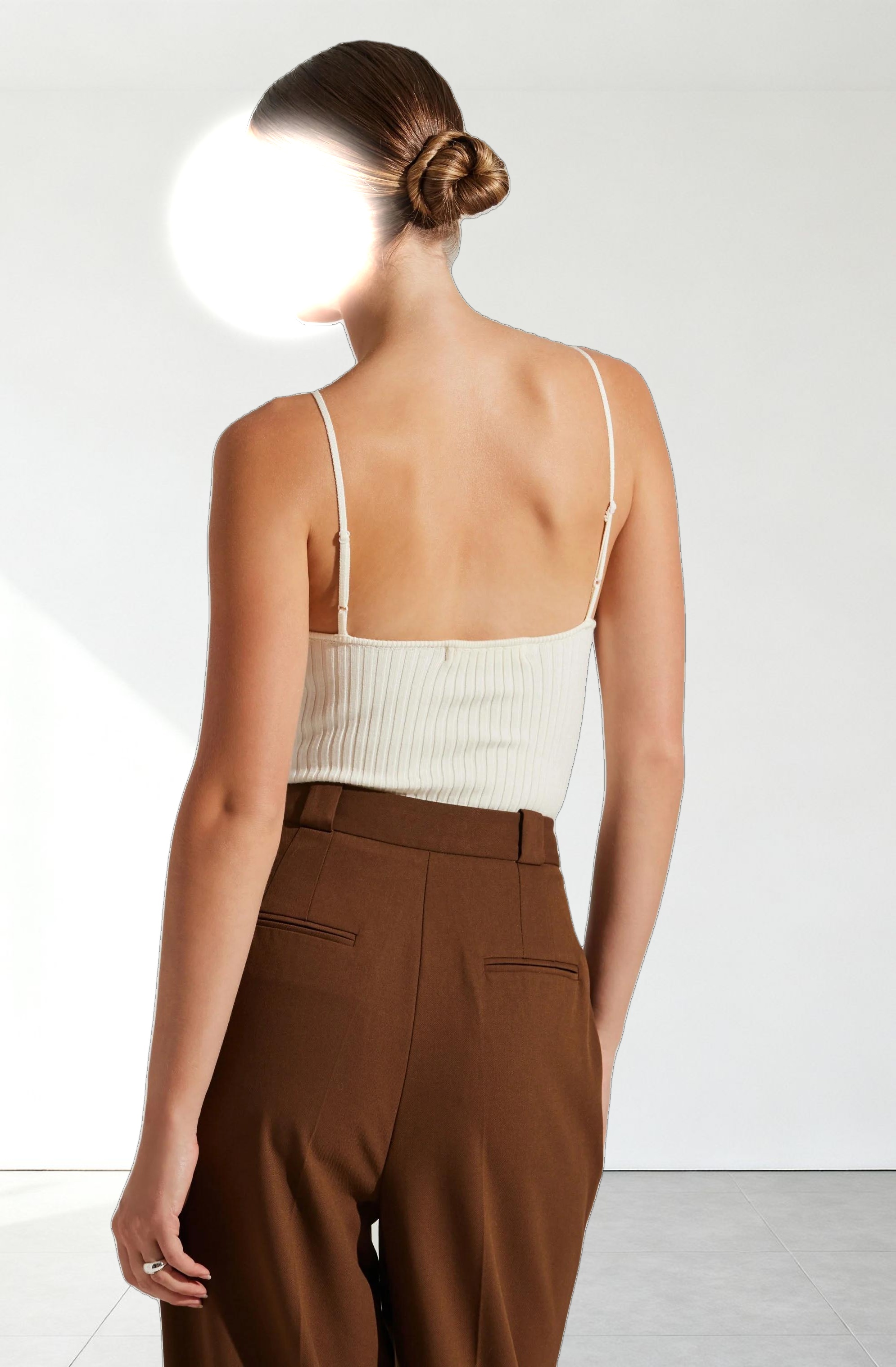 Jenini Ribbed High Neck Sweater