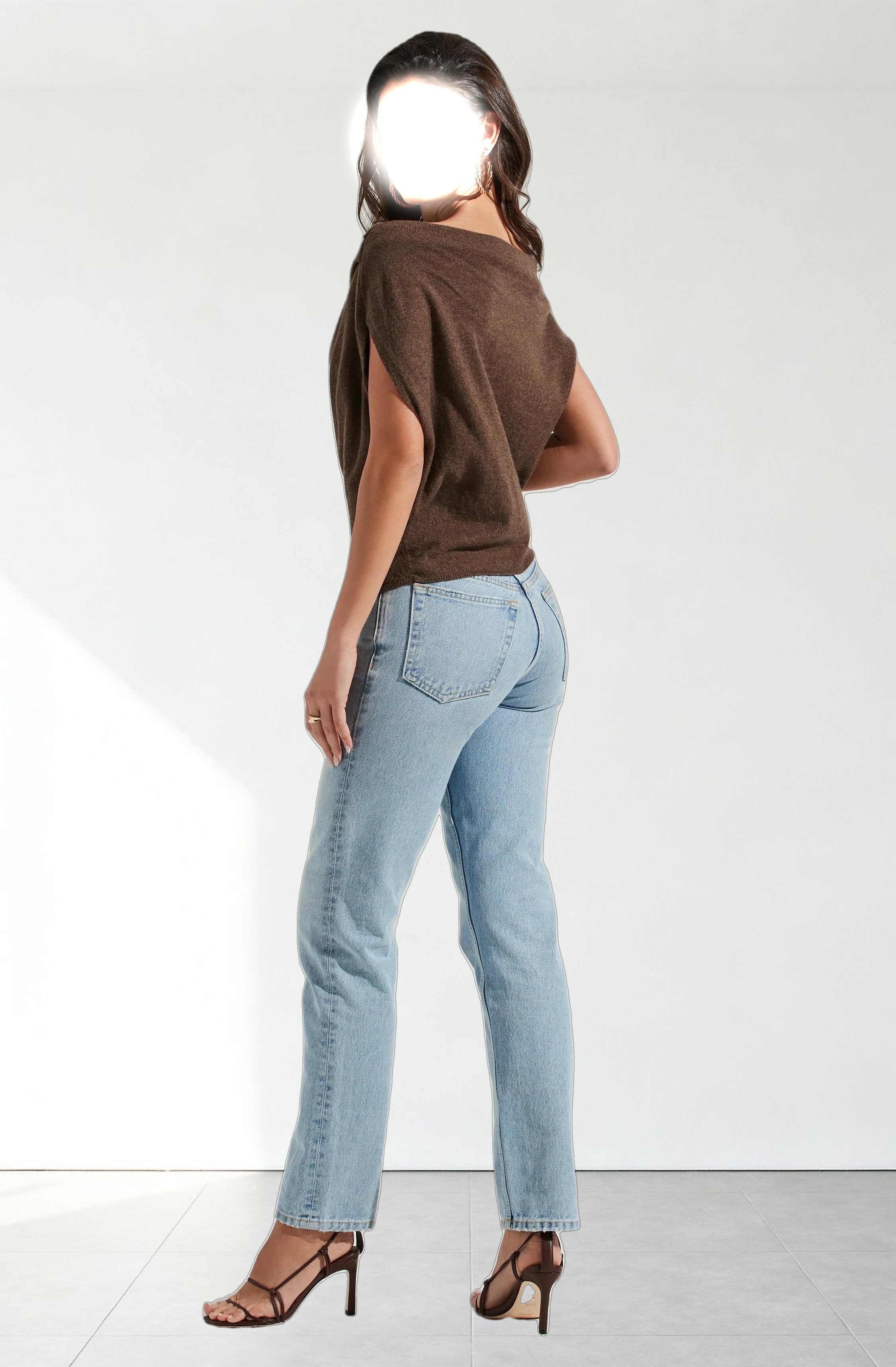 Devin Sleeveless One Shoulder Sweater