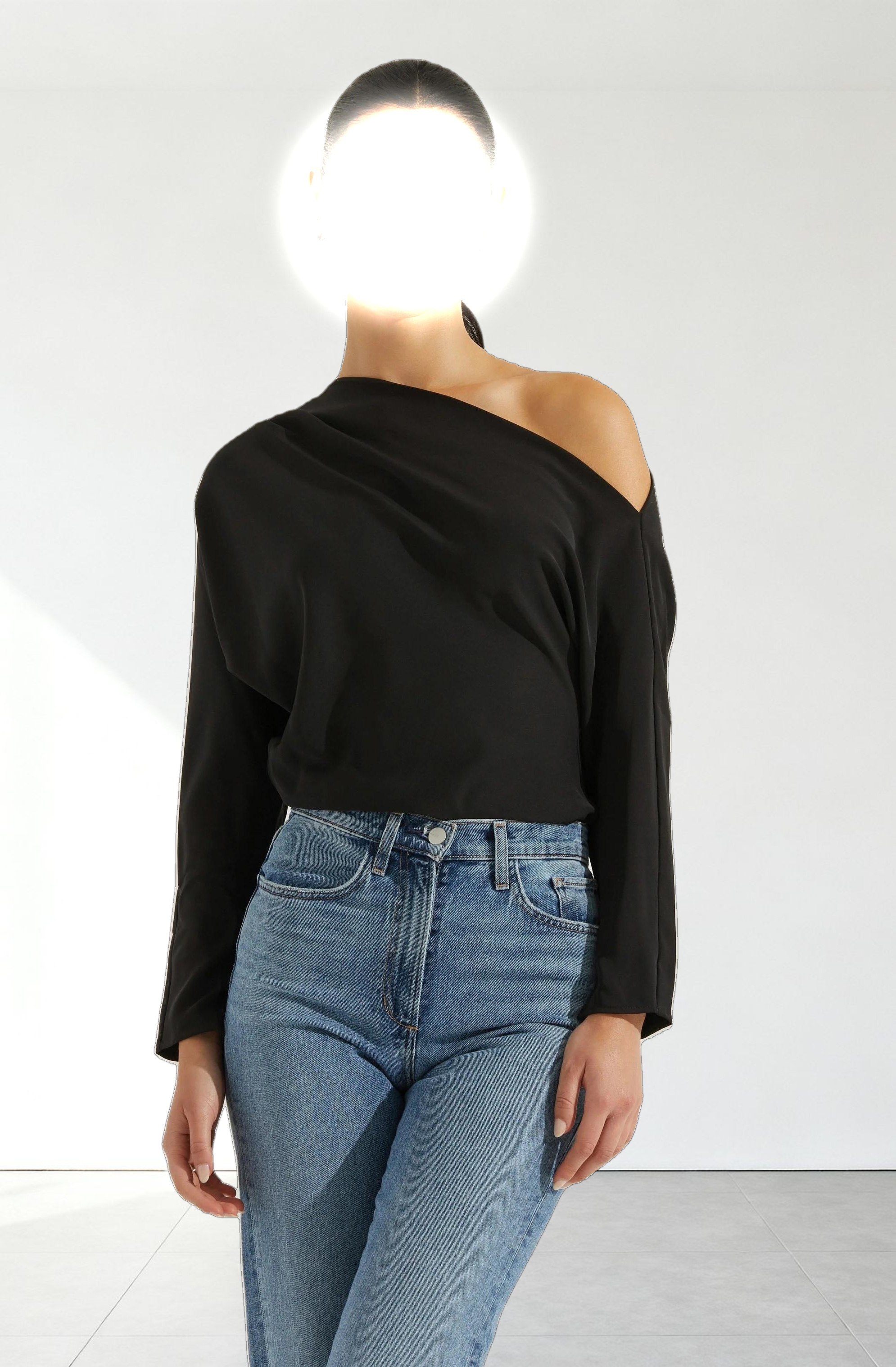 Orlia Off Shoulder Asymmetric Top