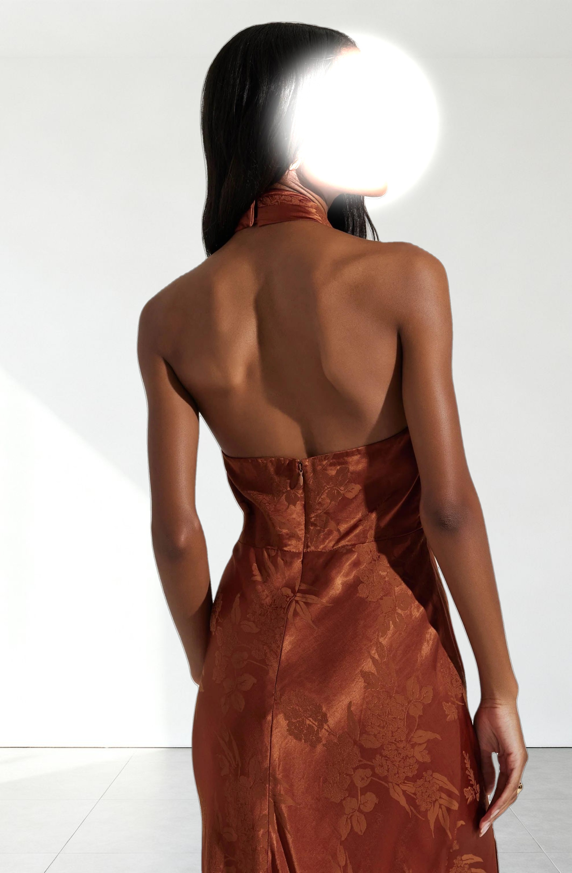 Marissa Halter Neck Midi Dress