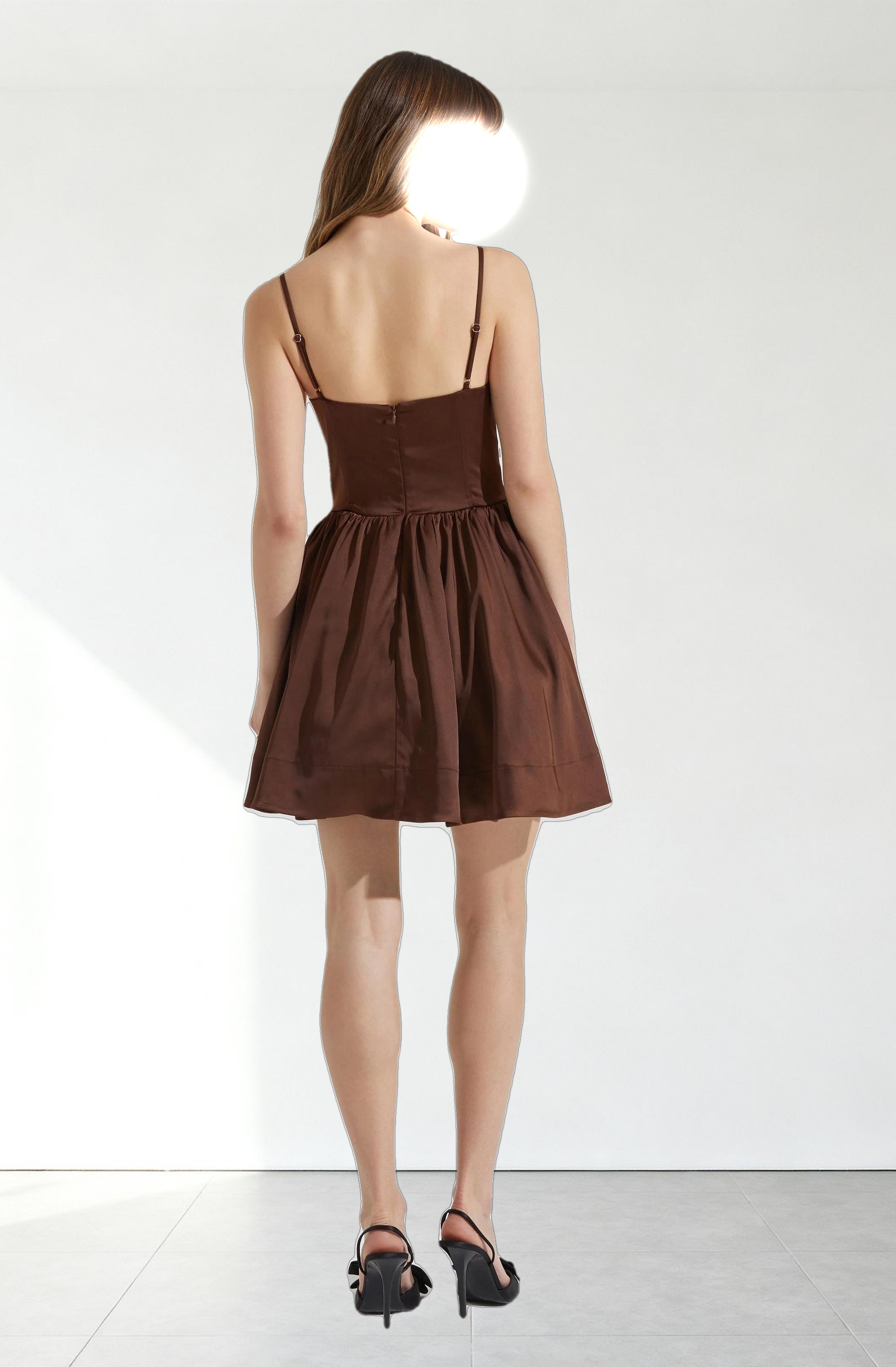 Linelly Bustier Mini Skater Dress