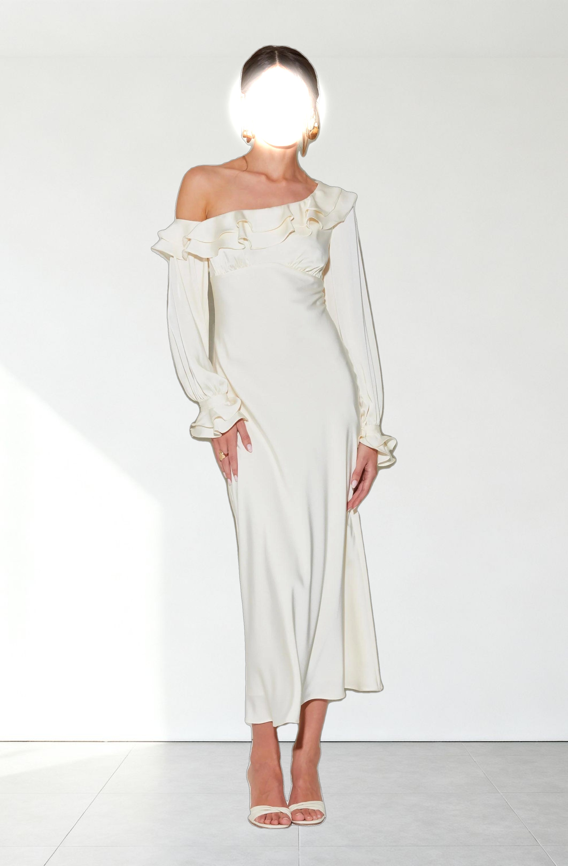 Coraline Satin Midi Dress