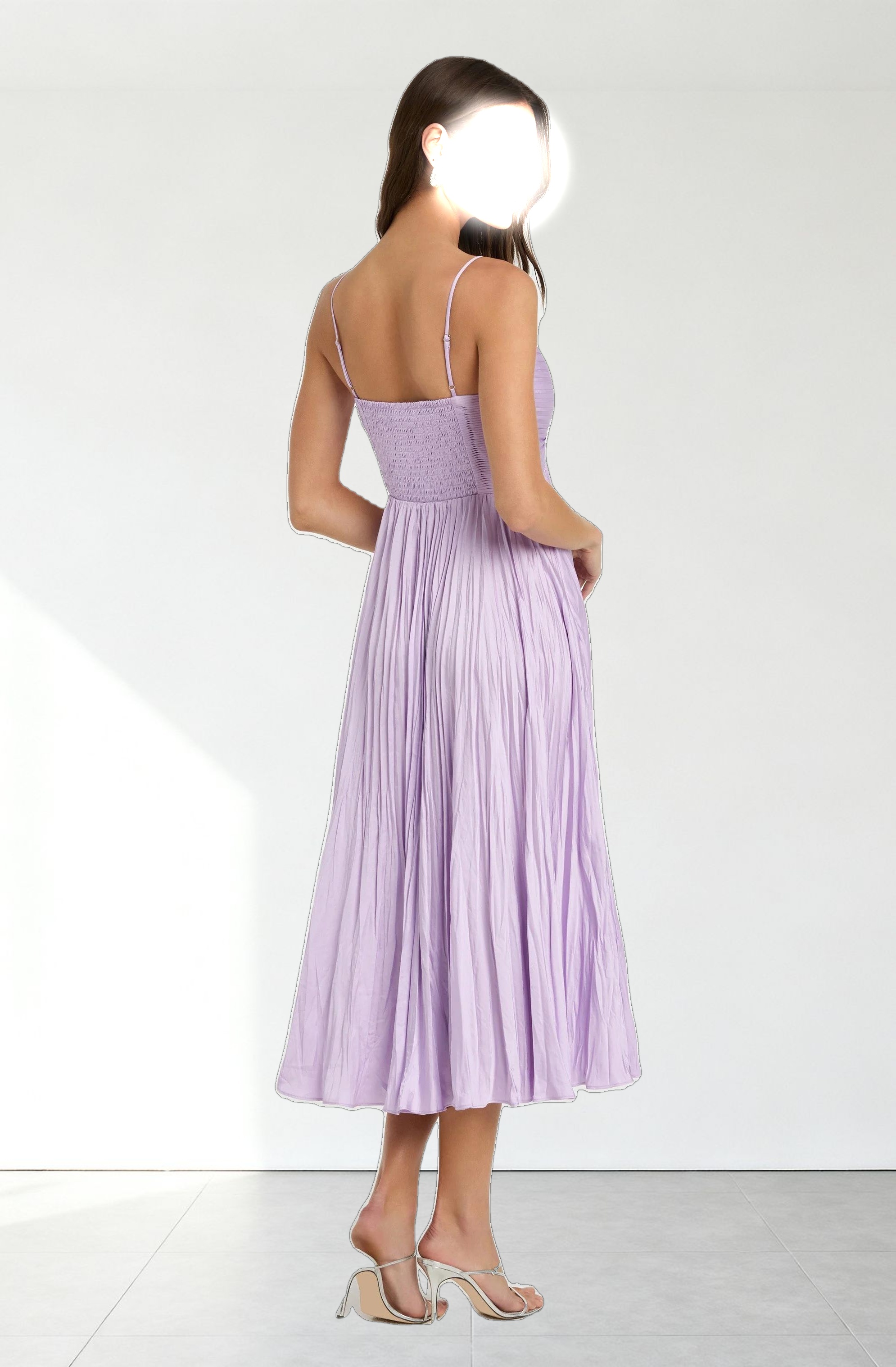 Maeve Pleated Midi Dress