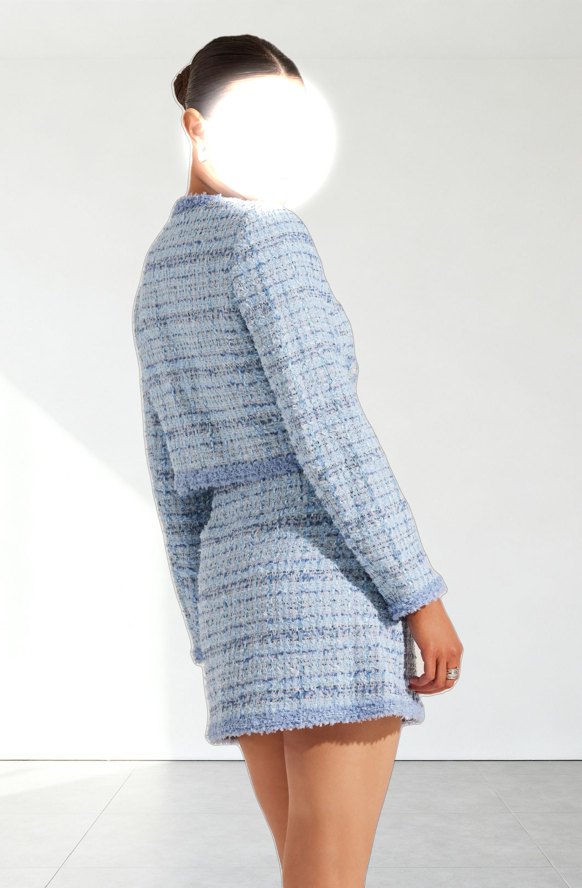 Milena Tweed Contrast Trim Jacket