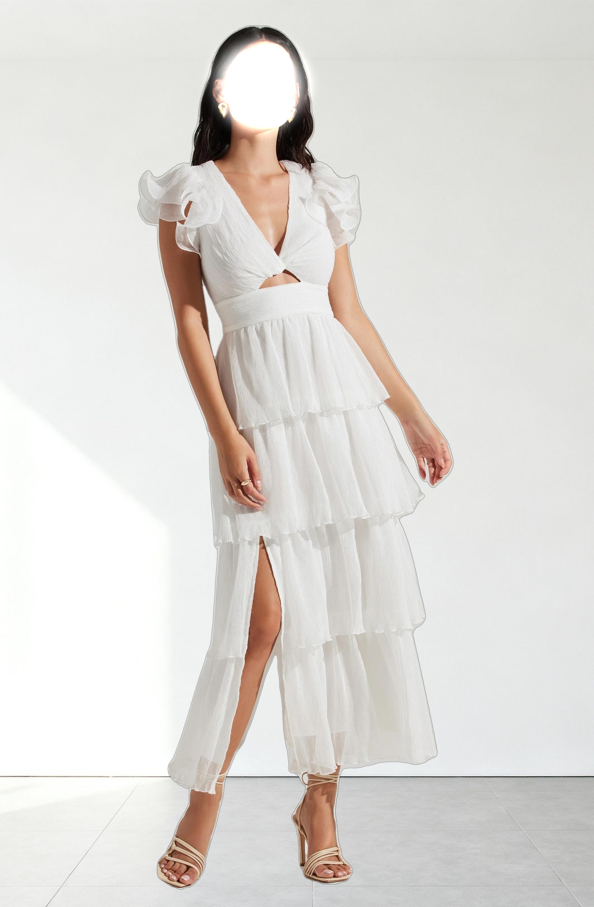 Emporia Tiered Tulle Midi Dress