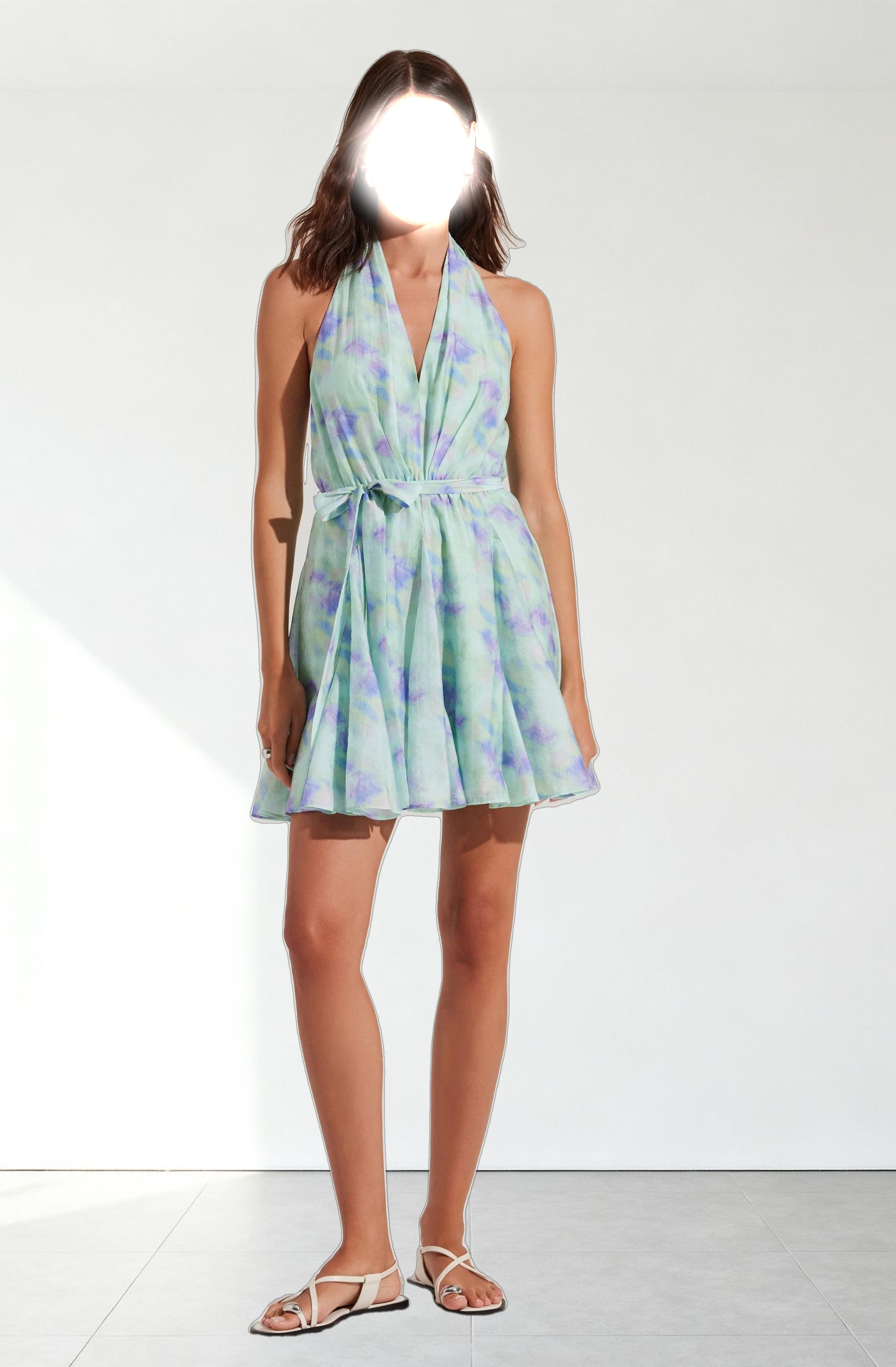 Clare Halter Neck Mini Dress