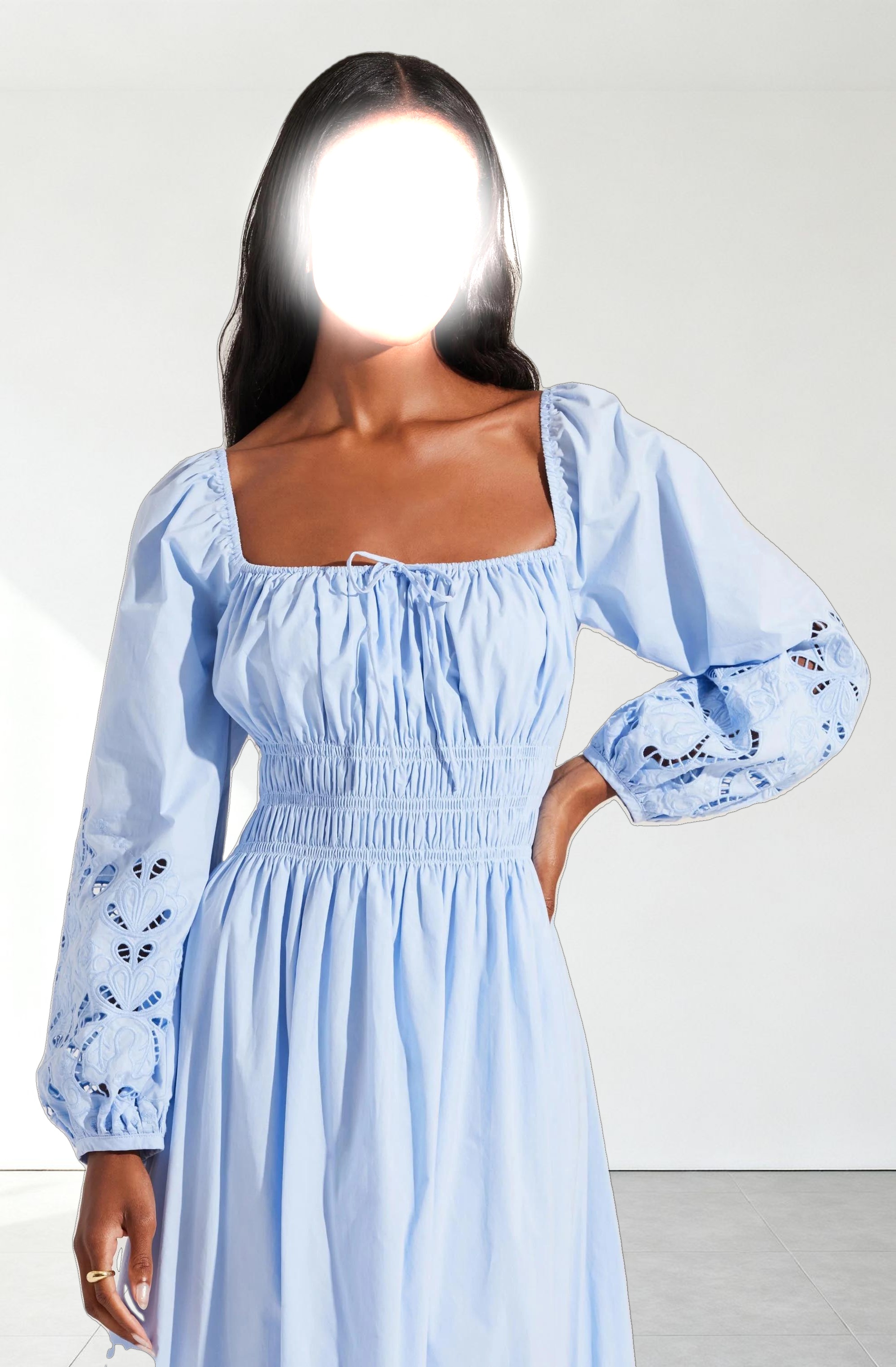 Wisnia Eyelet Embroidered Dress