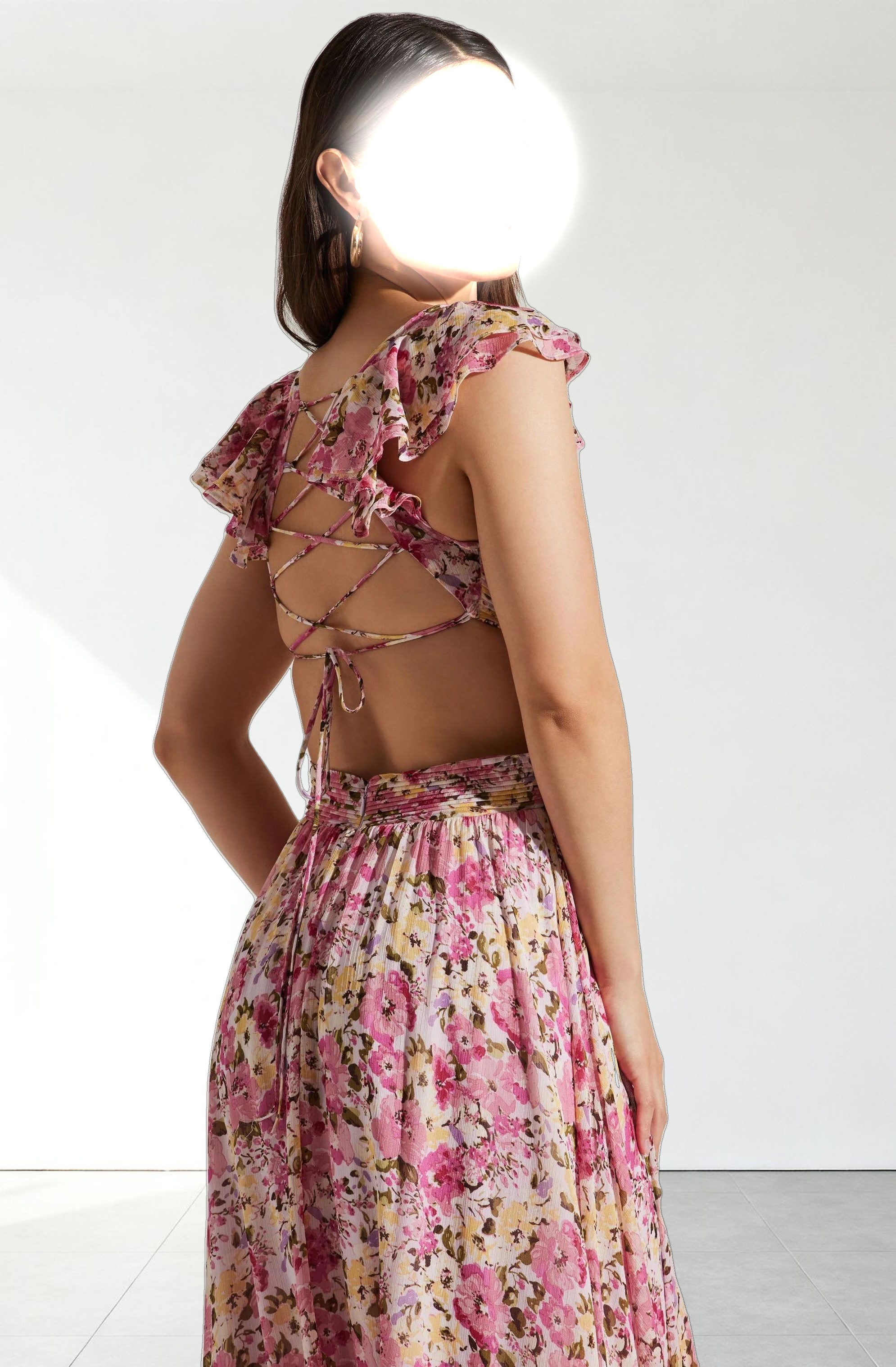 Primrose Floral Strappy Back Maxi Dress