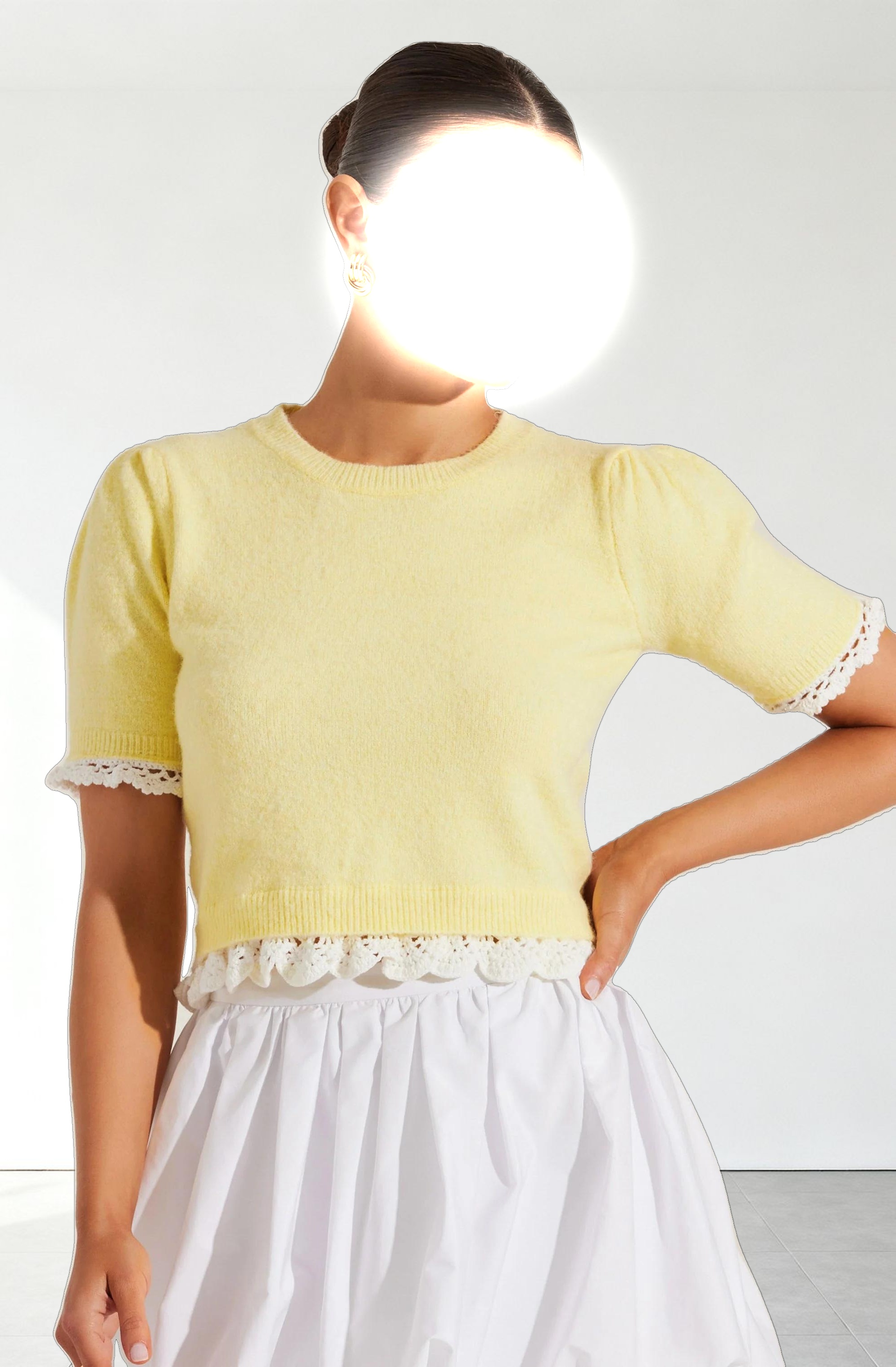 Essy Lace Trim Sweater