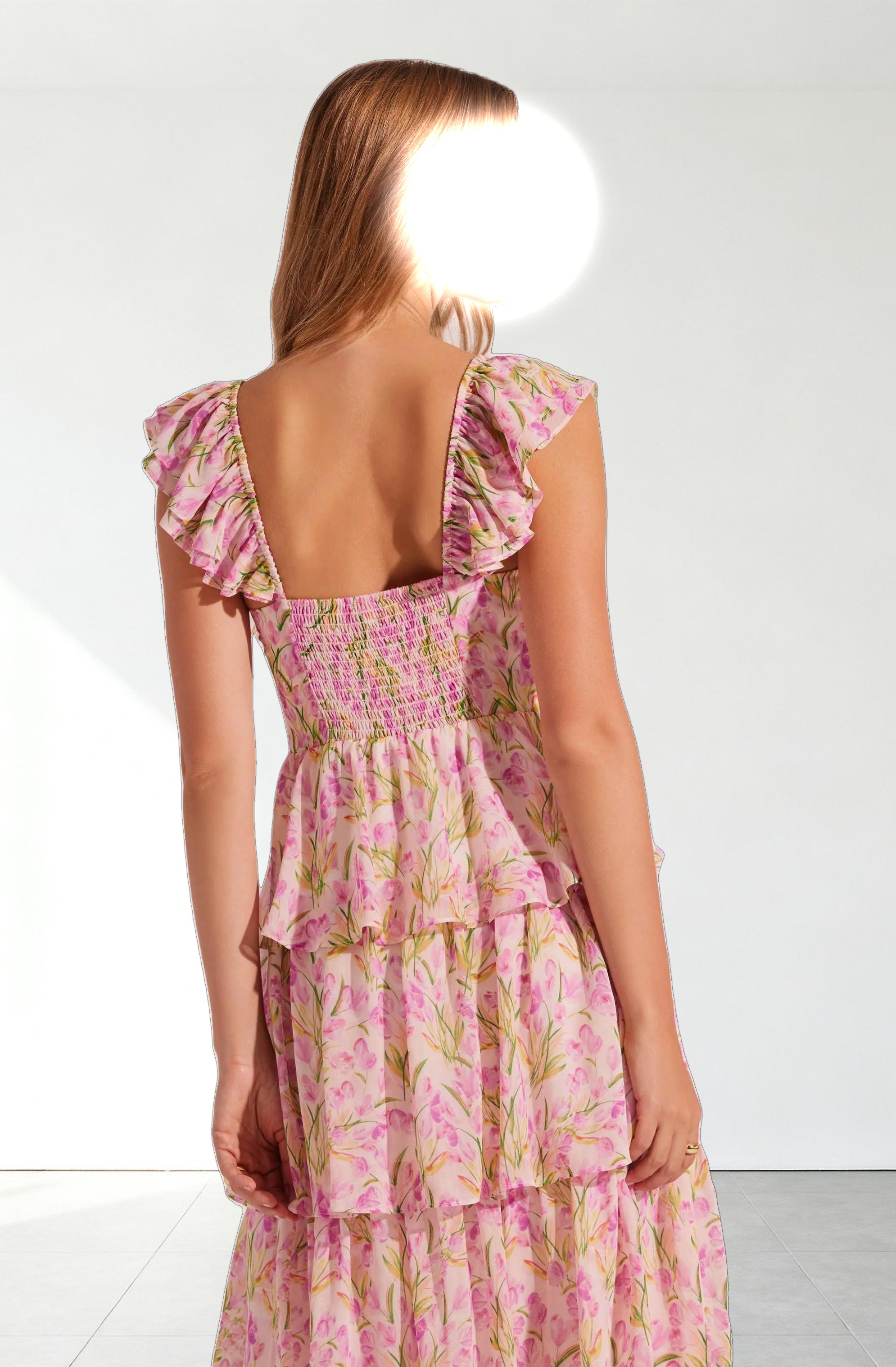 Midsummer Floral Tiered Maxi Dress