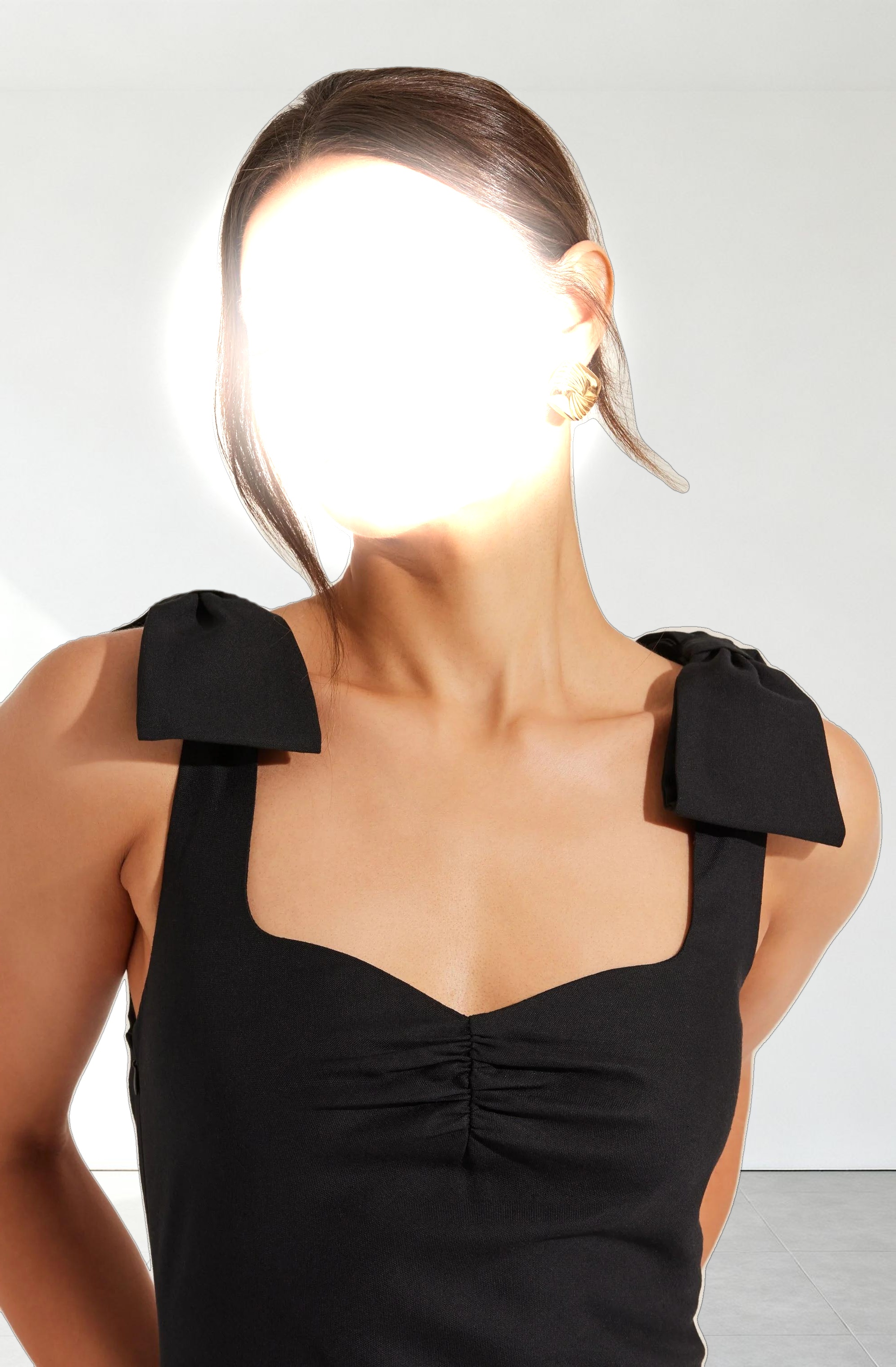 Kateleya Bow Detail Midi Dress