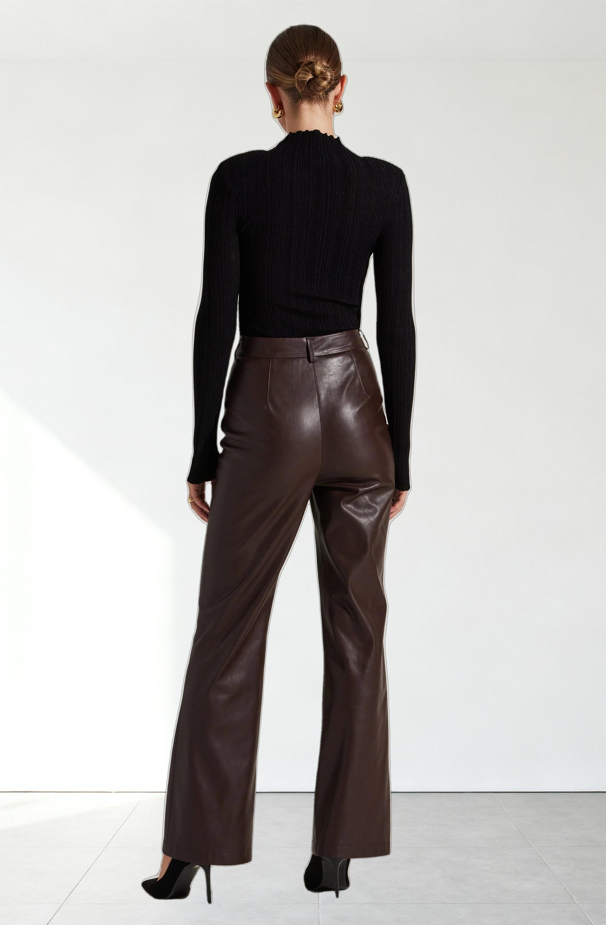 Roslin Ribbed Mock Neck Sweater