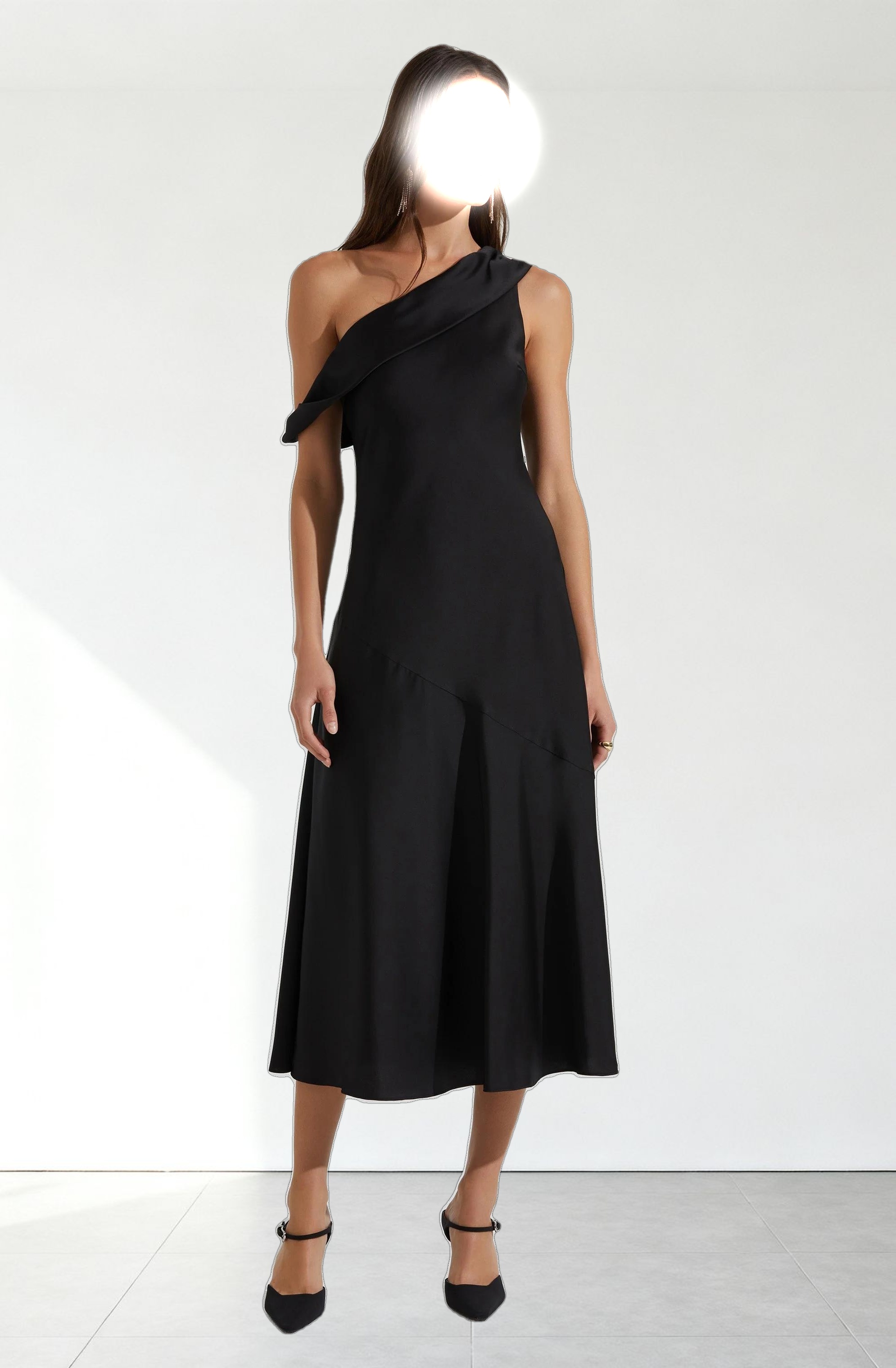 Orissa Satin Off Shoulder Dress