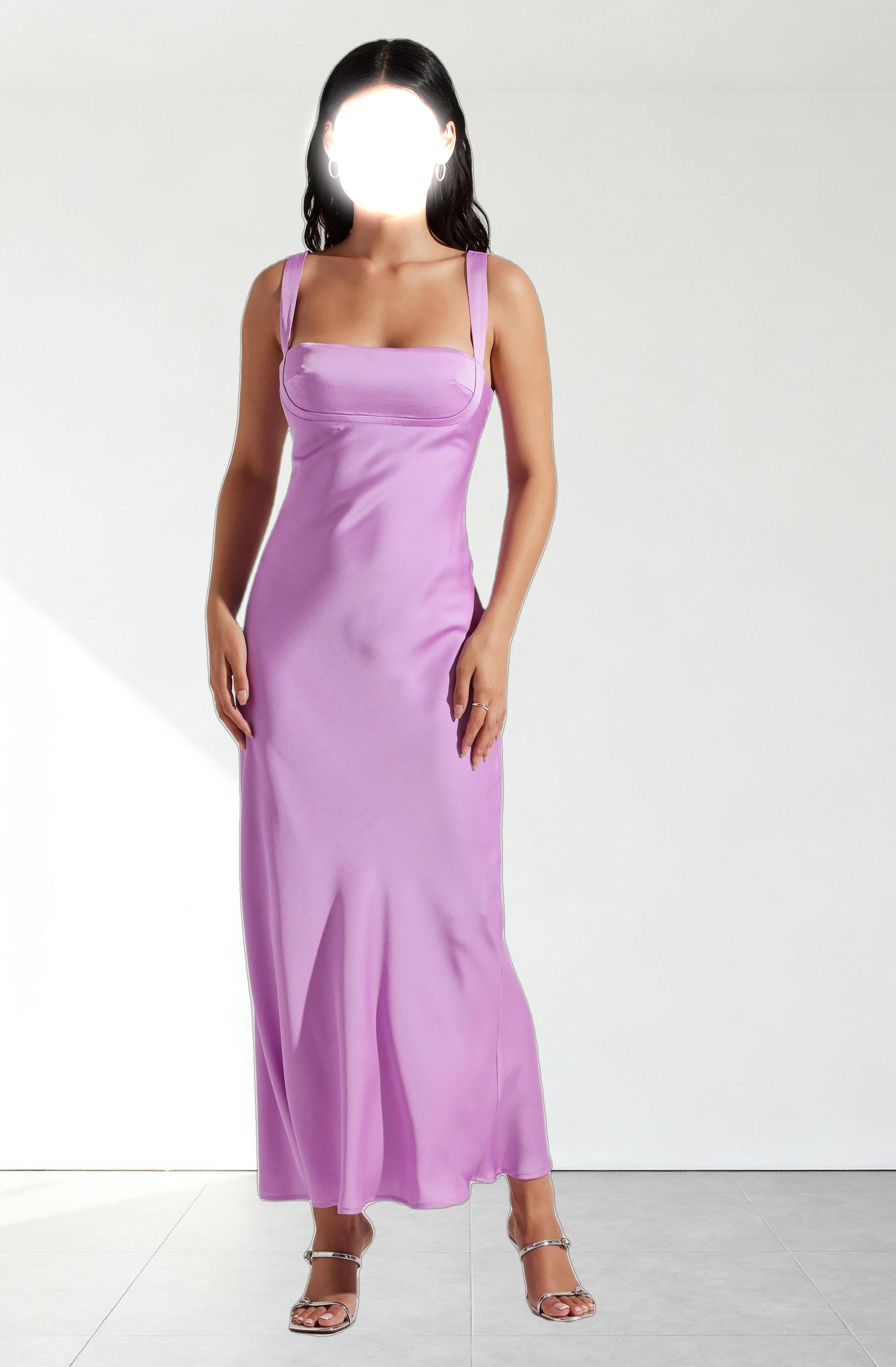 Stacie Satin Maxi Dress
