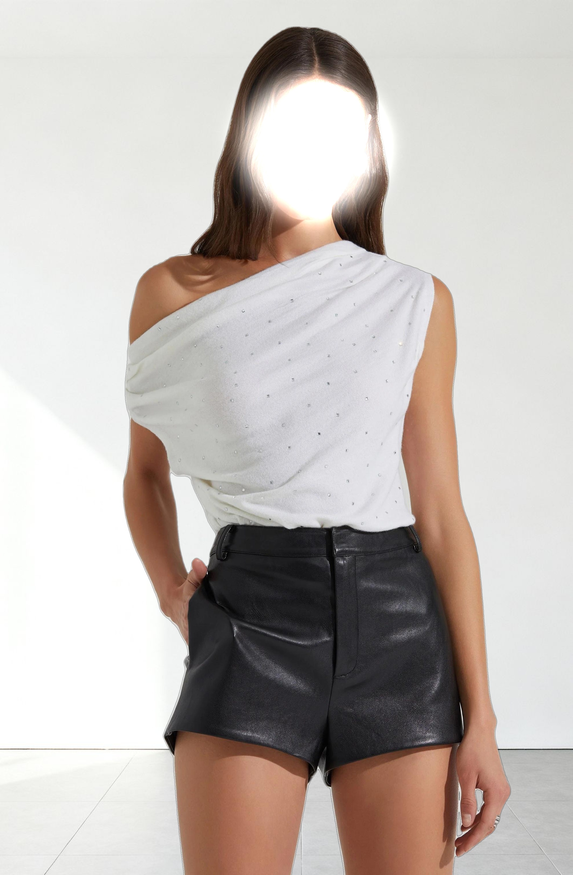 Devin Embellished Off Shoulder Sweater