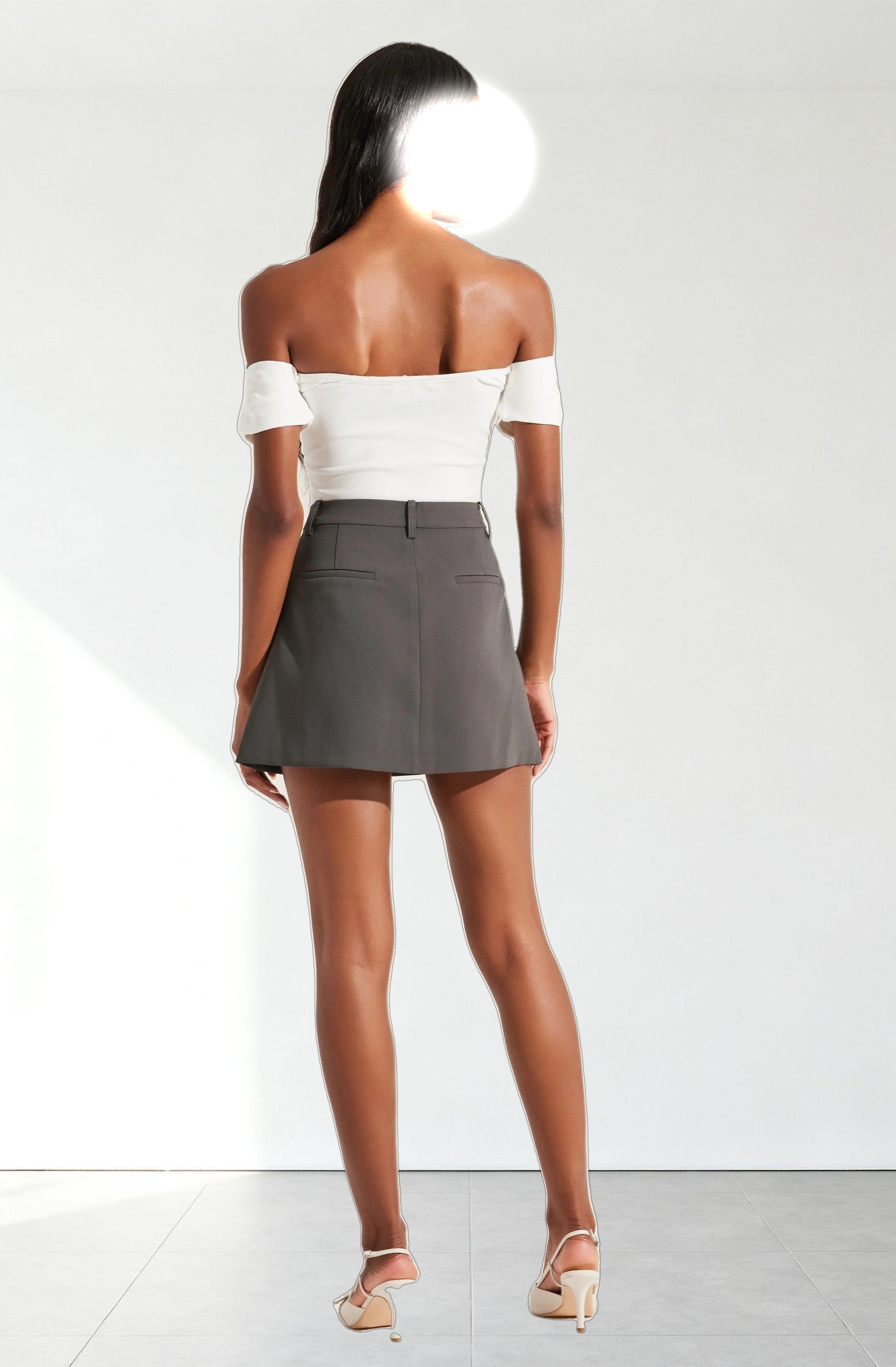 Twist Front Off Shoulder Top