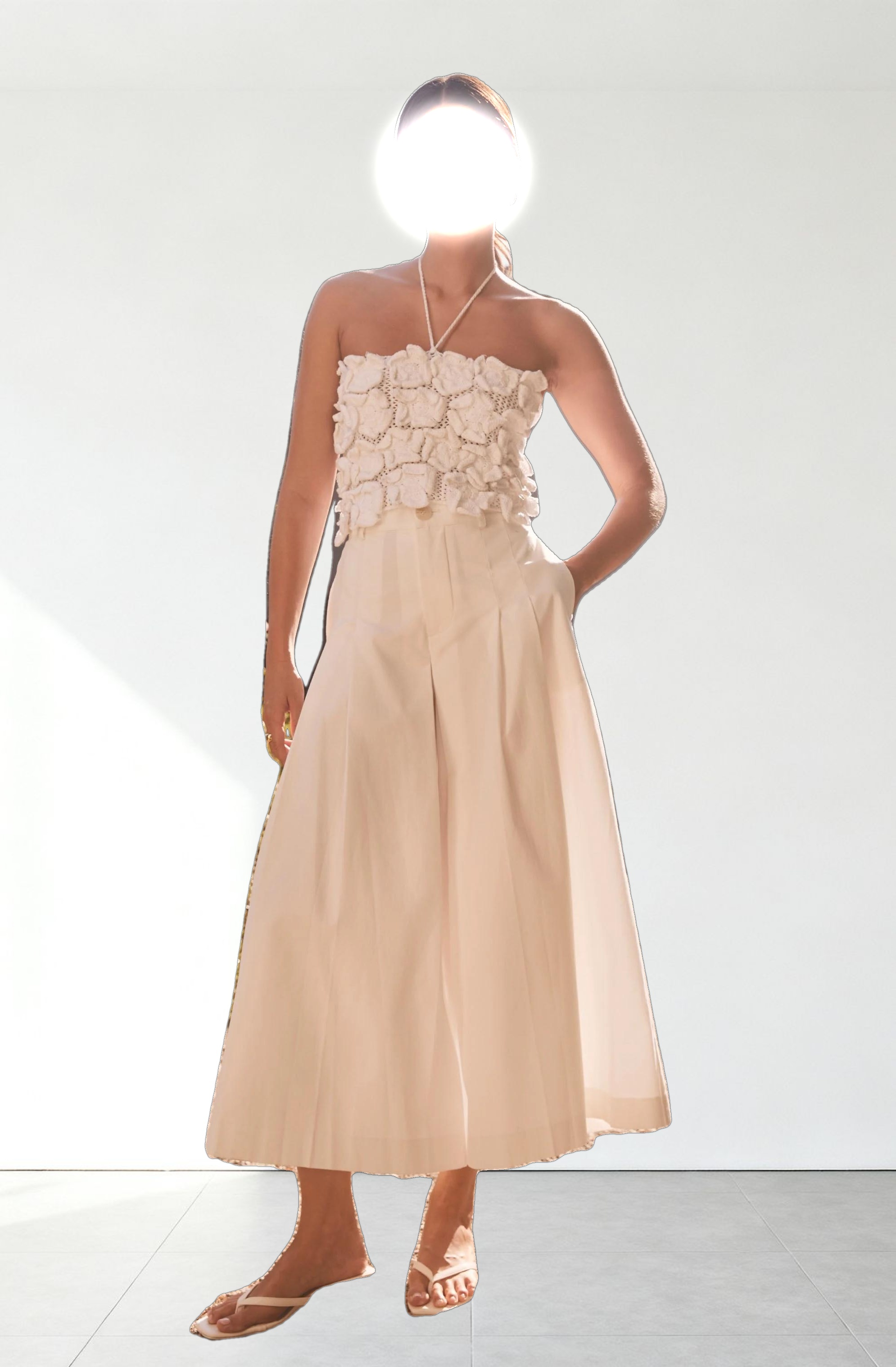 Rowen Pleated Culotte Pants