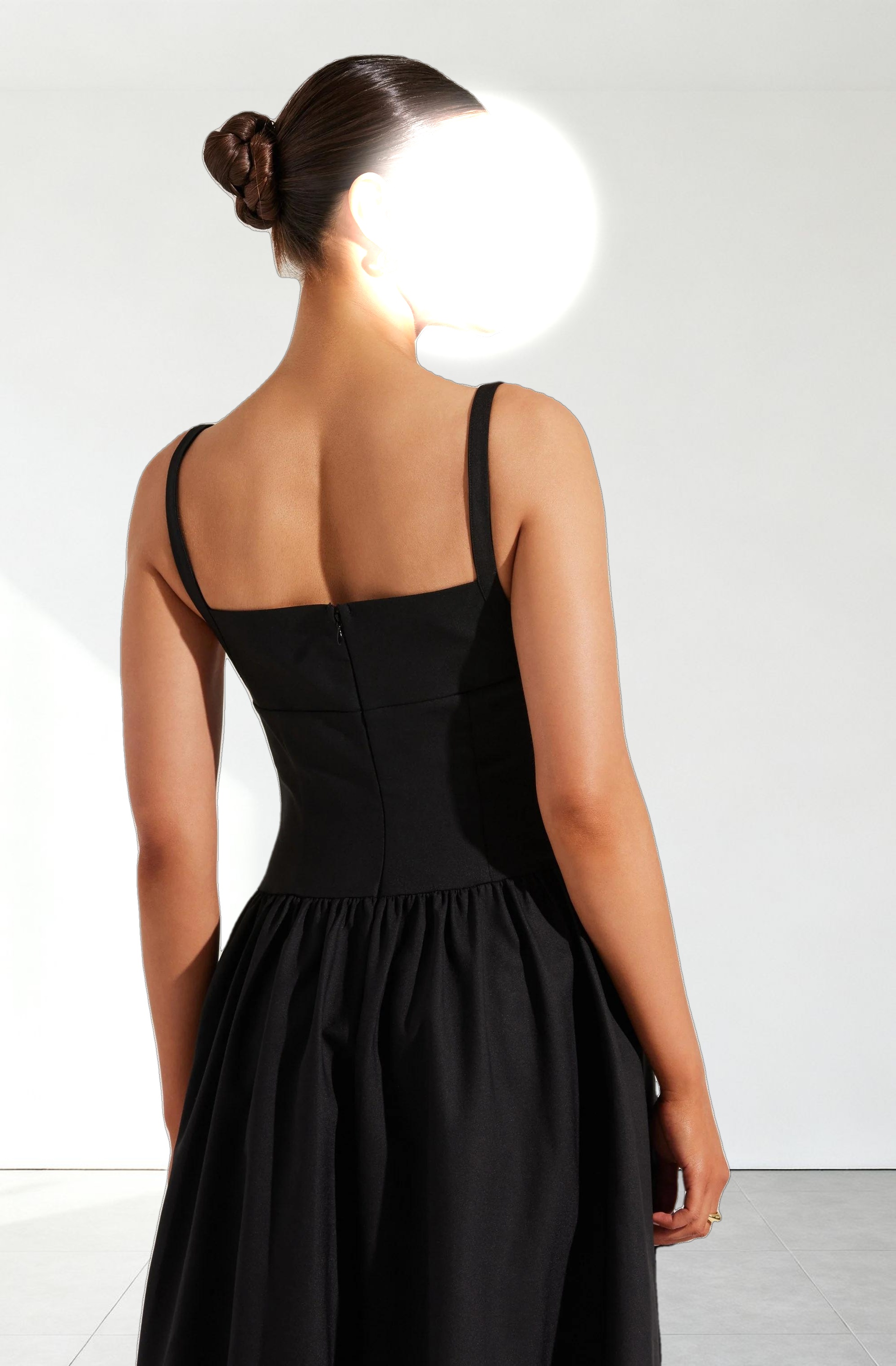 Jevi Sleeveless Bubble Midi Dress