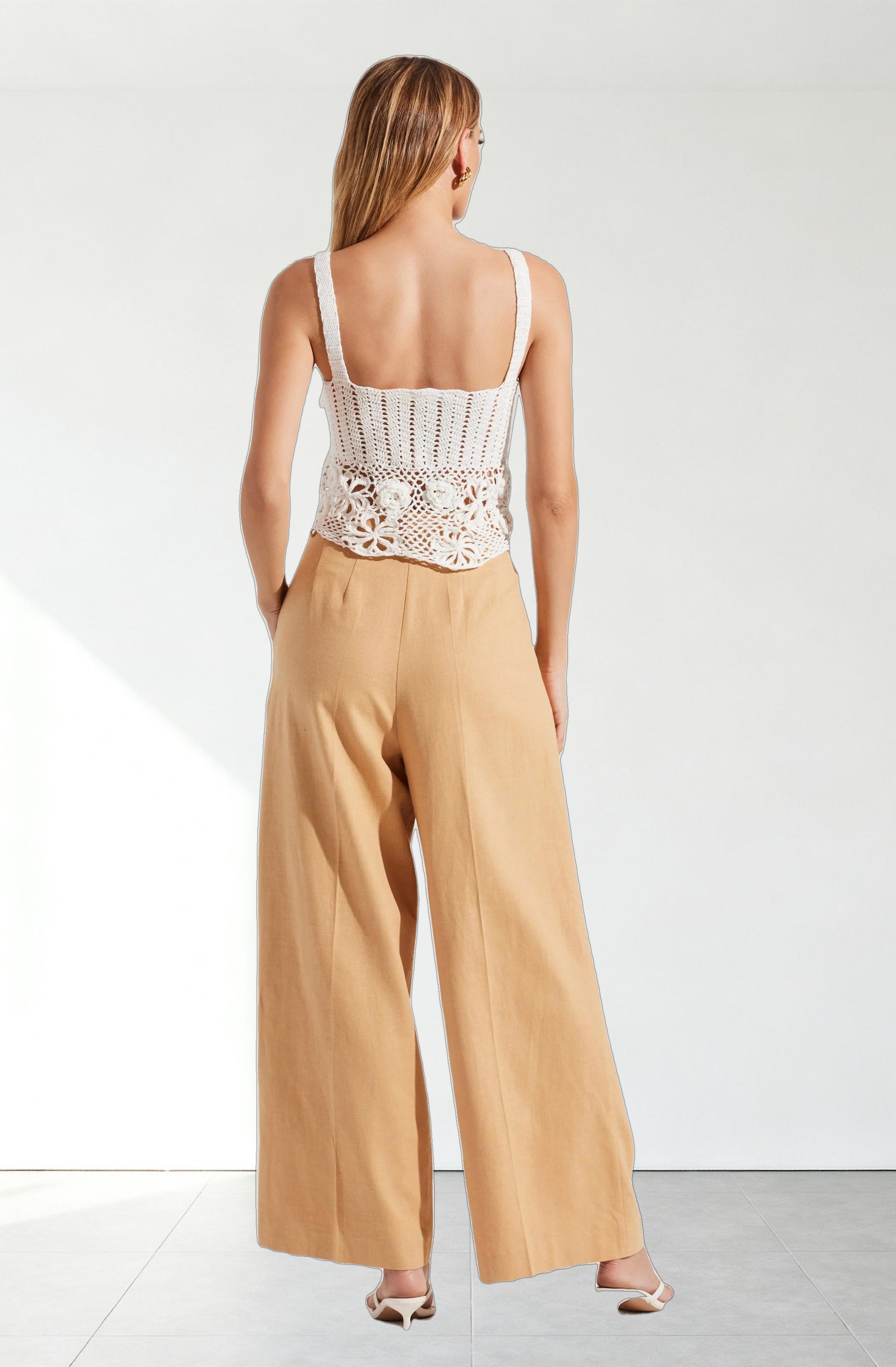 Everly Floral Crochet Sweater Top