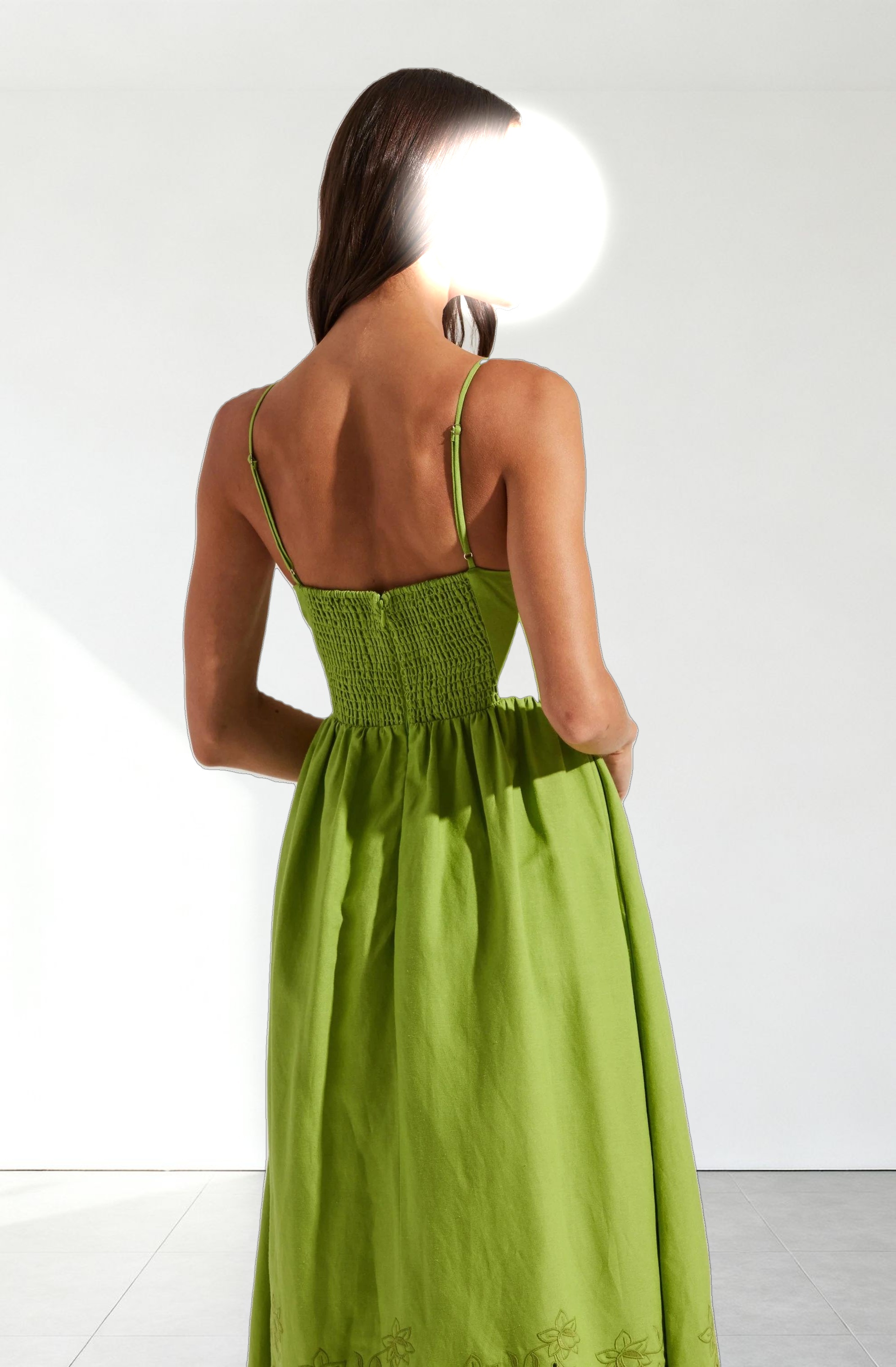 Kaidi Embroidered Midi Dress