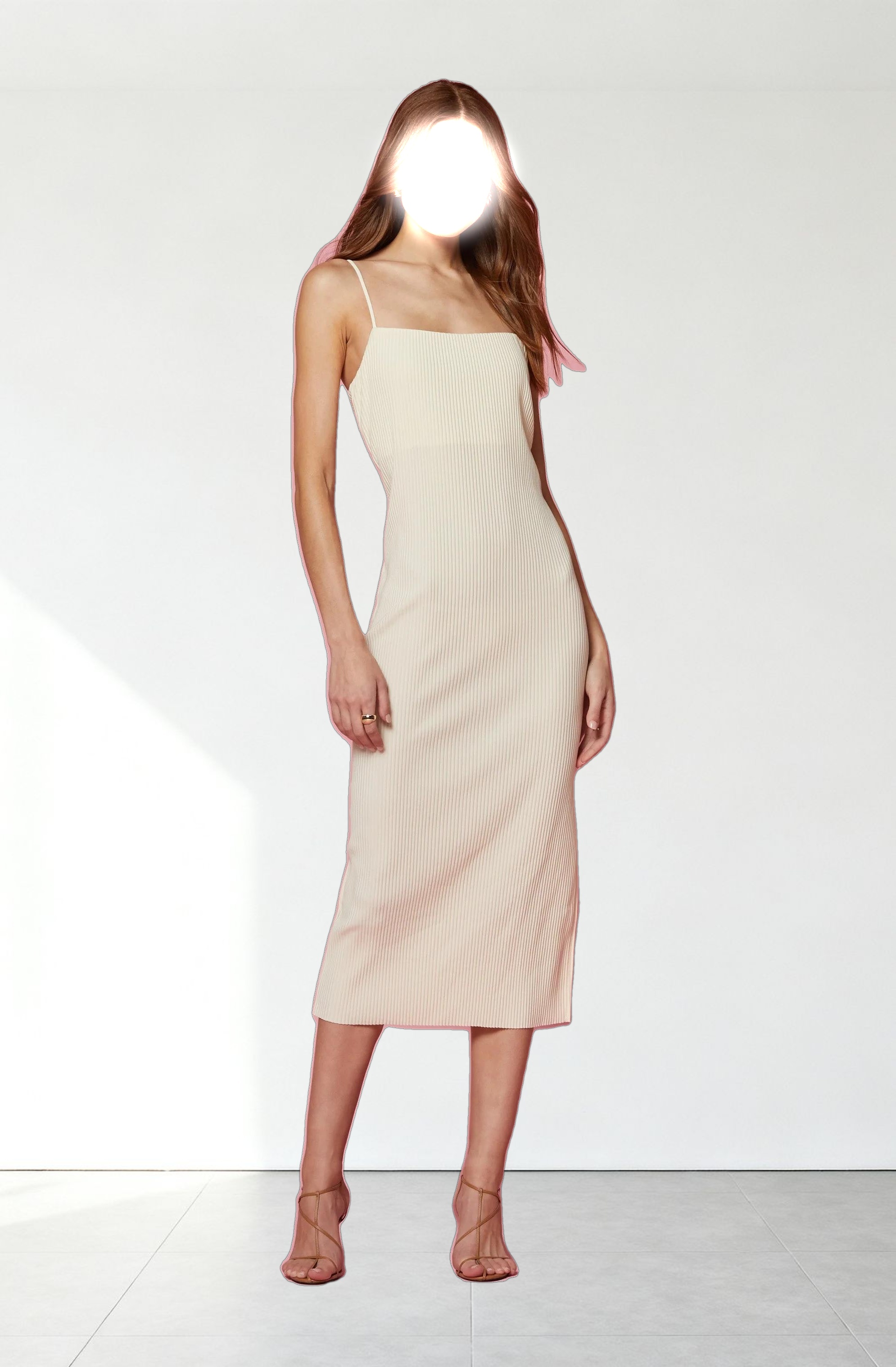 Ribbed Midi Dress & Shrug Set