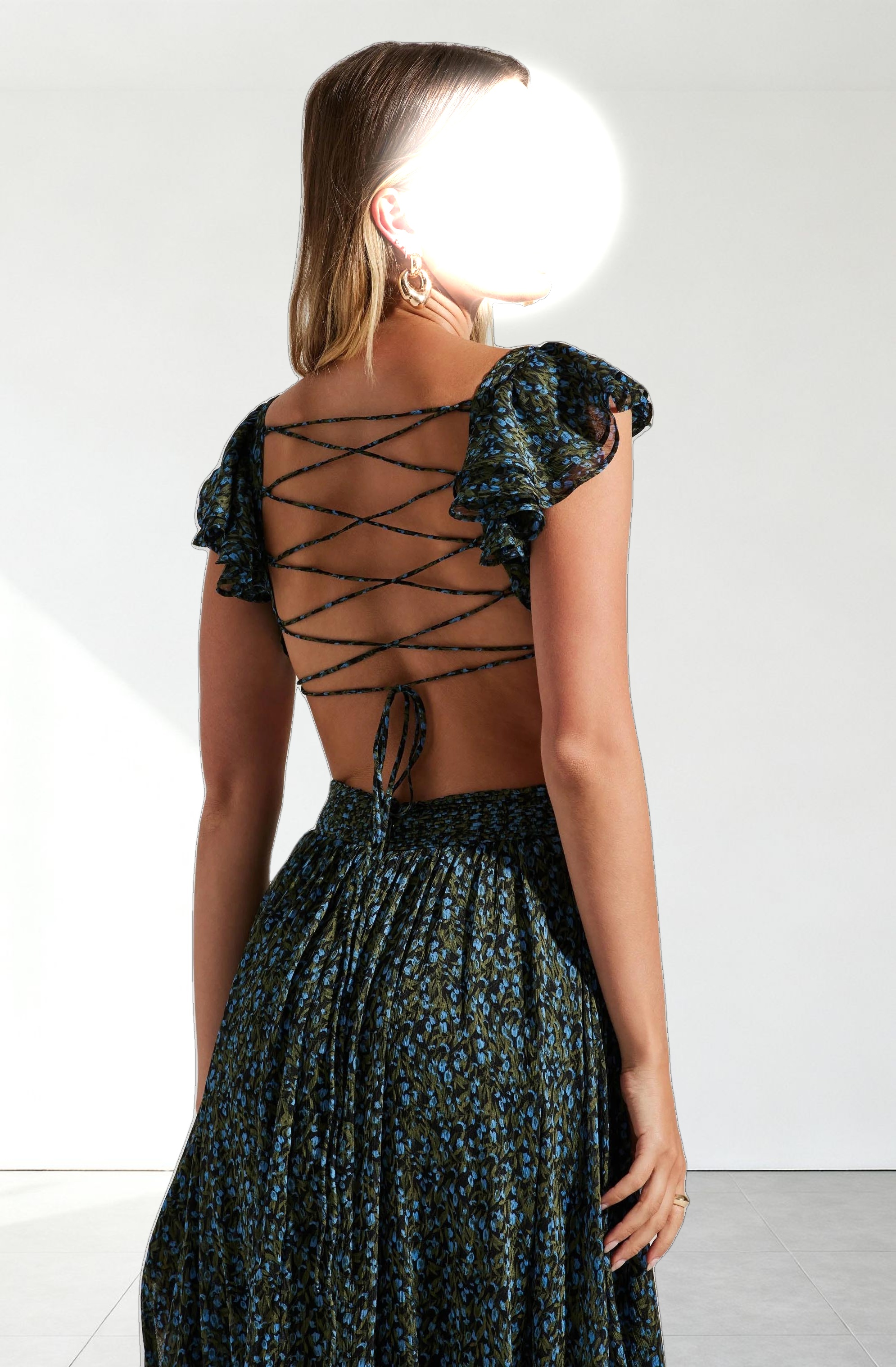 Primrose Floral Strappy Back Maxi Dress