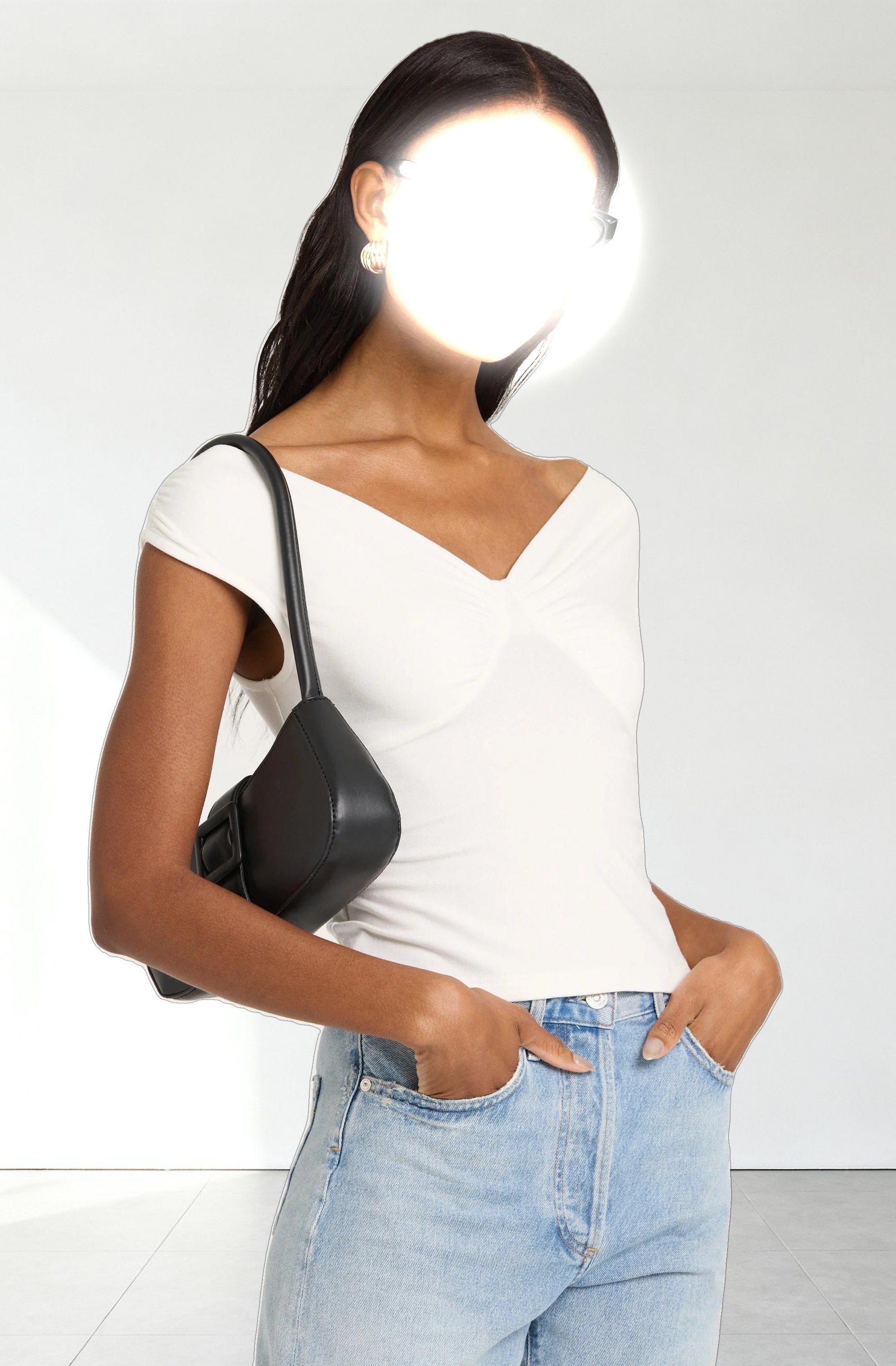 Ruched Off Shoulder Top