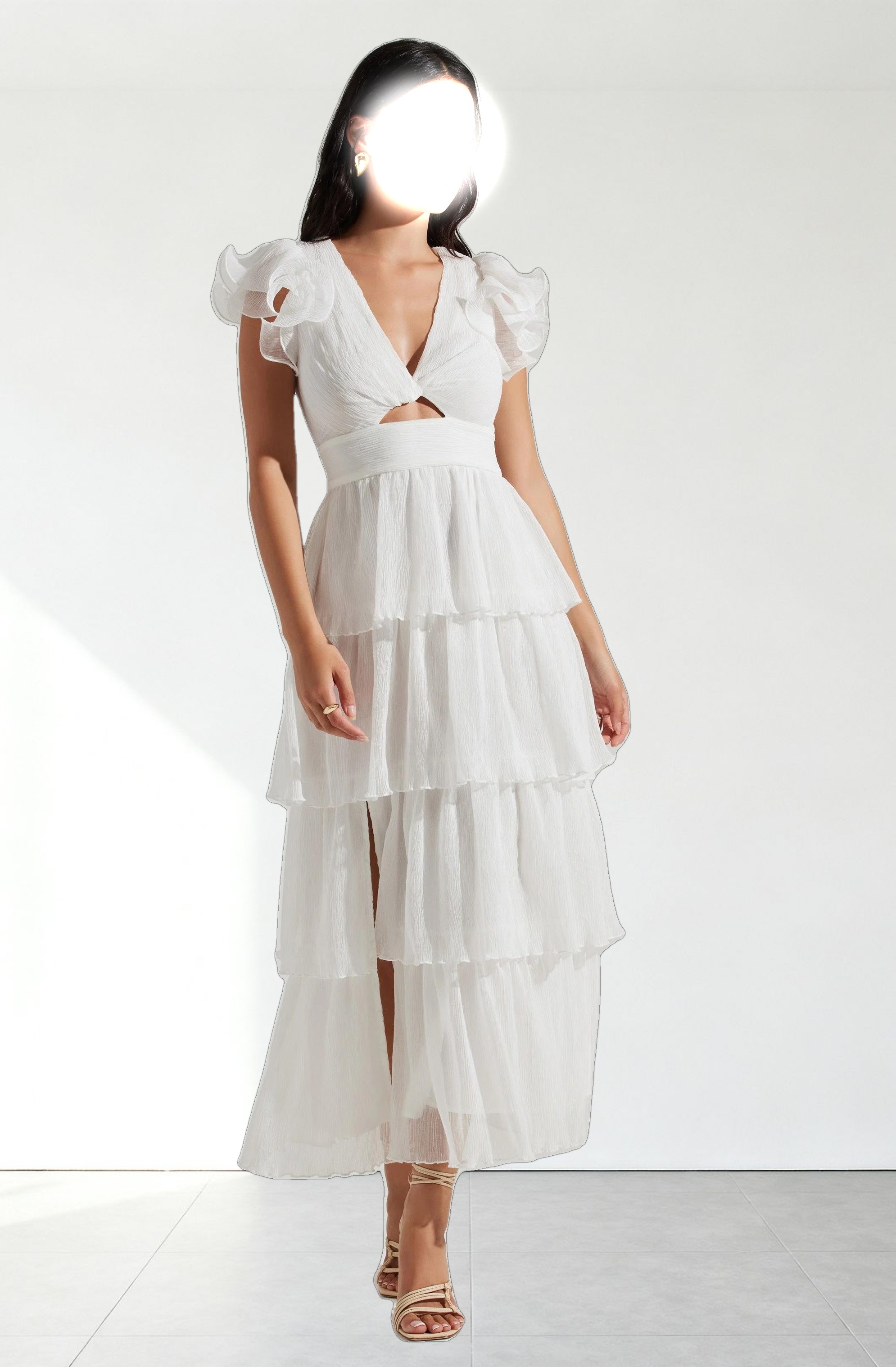 Emporia Tiered Tulle Midi Dress