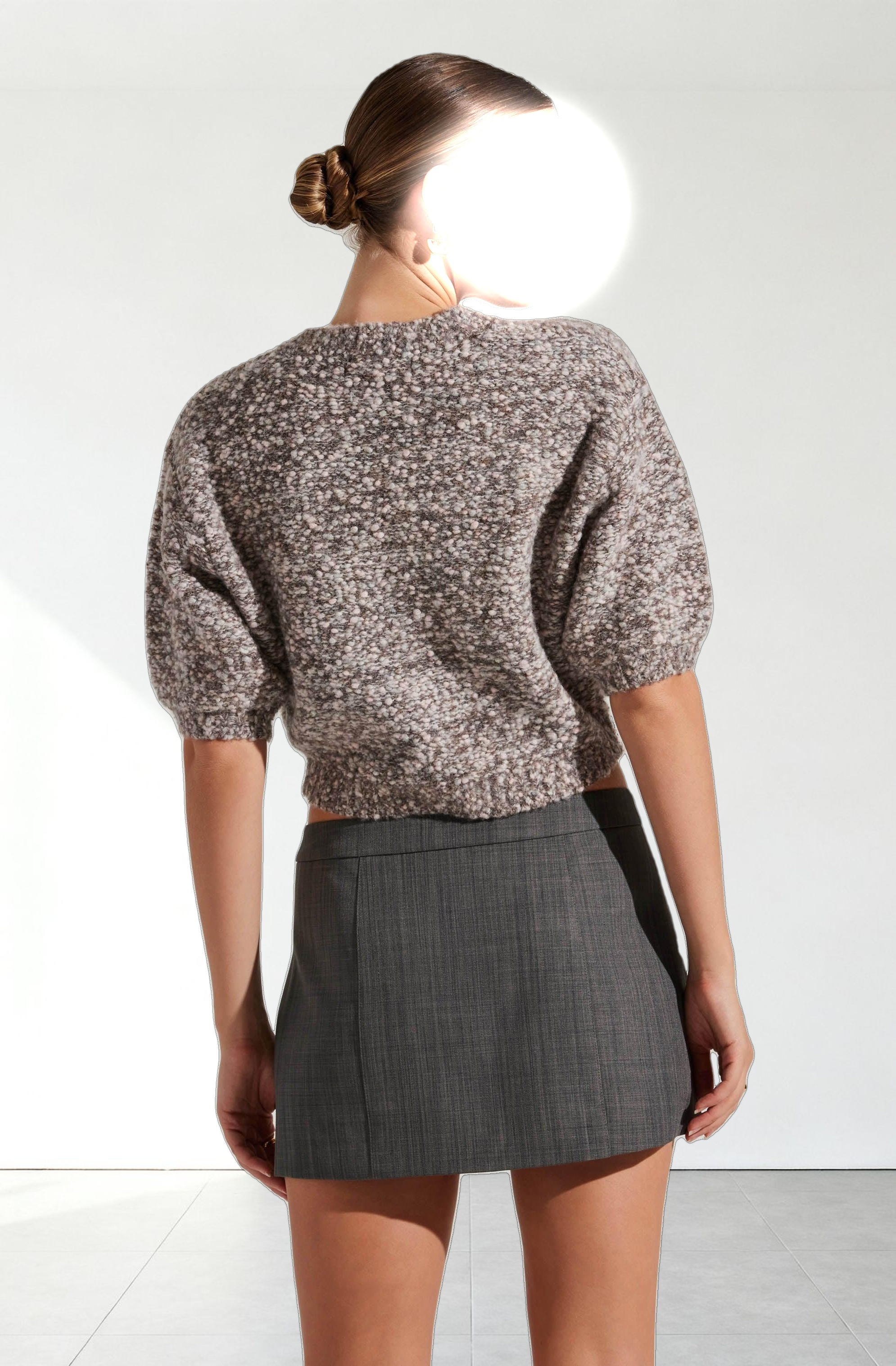 Collete Marled Cropped Sweater