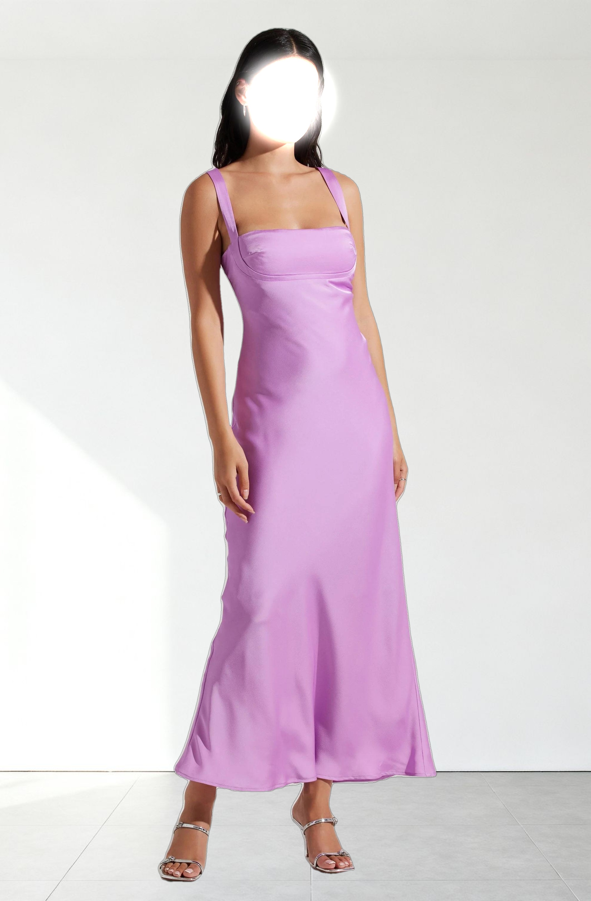 Stacie Satin Maxi Dress